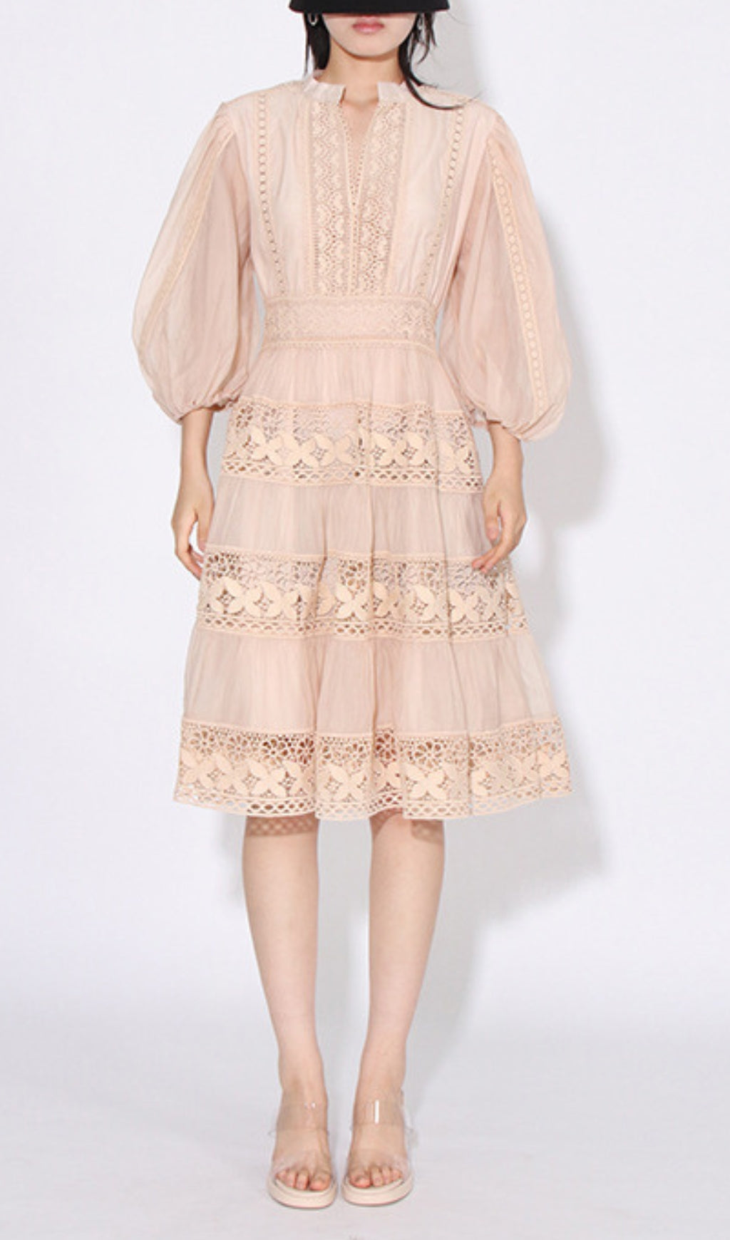 2c6b5a4213f9cee0936898011182b248.jpeg Fashionslee Women Astrea Puff Sleeve Embroidery Mini Dress