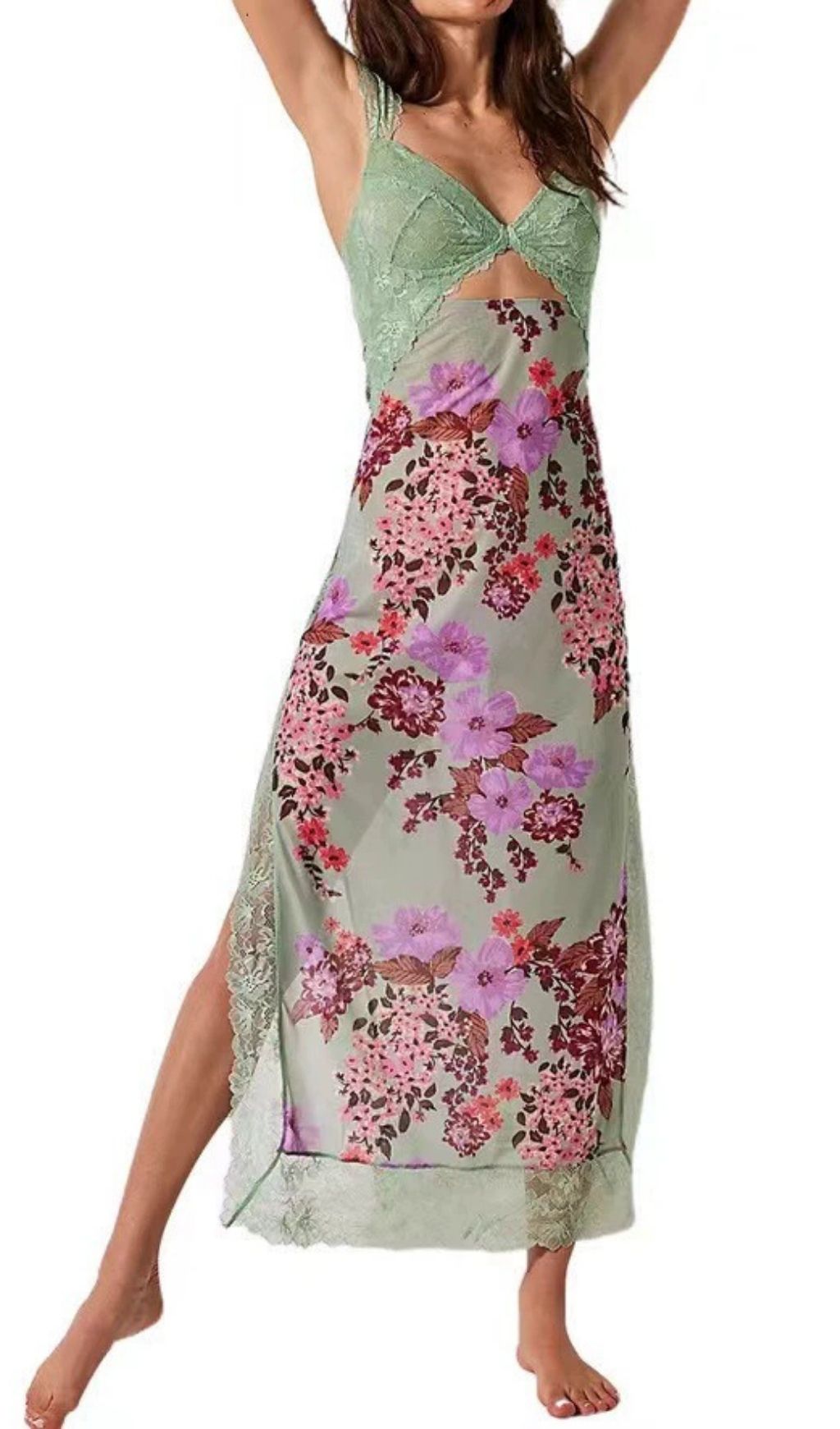 2d36bb7e301789f2f44728cf808738dd.jpg Fashionslee Women Ladee Lace Floral Midi Dress