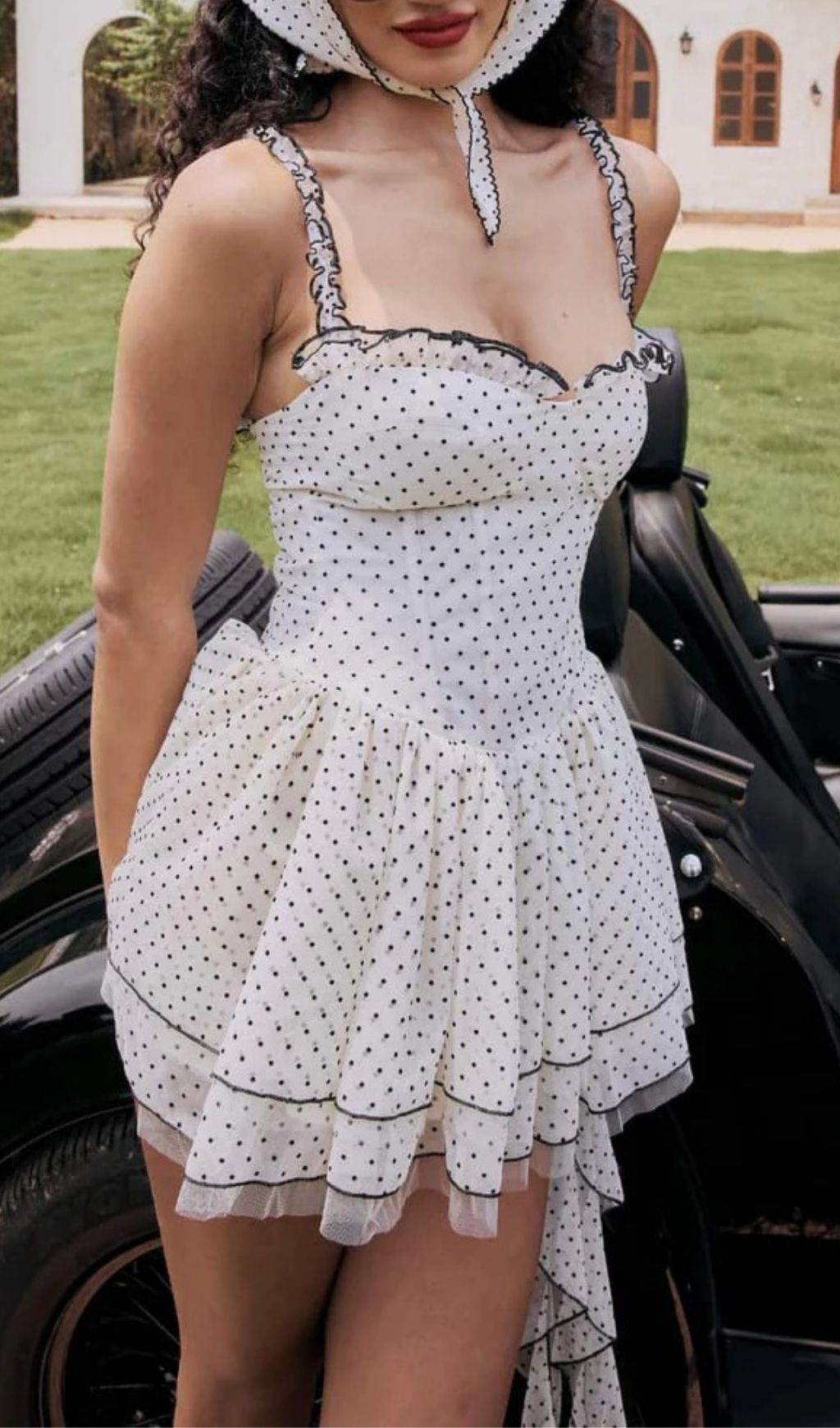 2d9631e95b8288ac70c0b56d5bf83324.jpg Fashionslee Women Xelvaric Sleeveless Dot Mini Dress