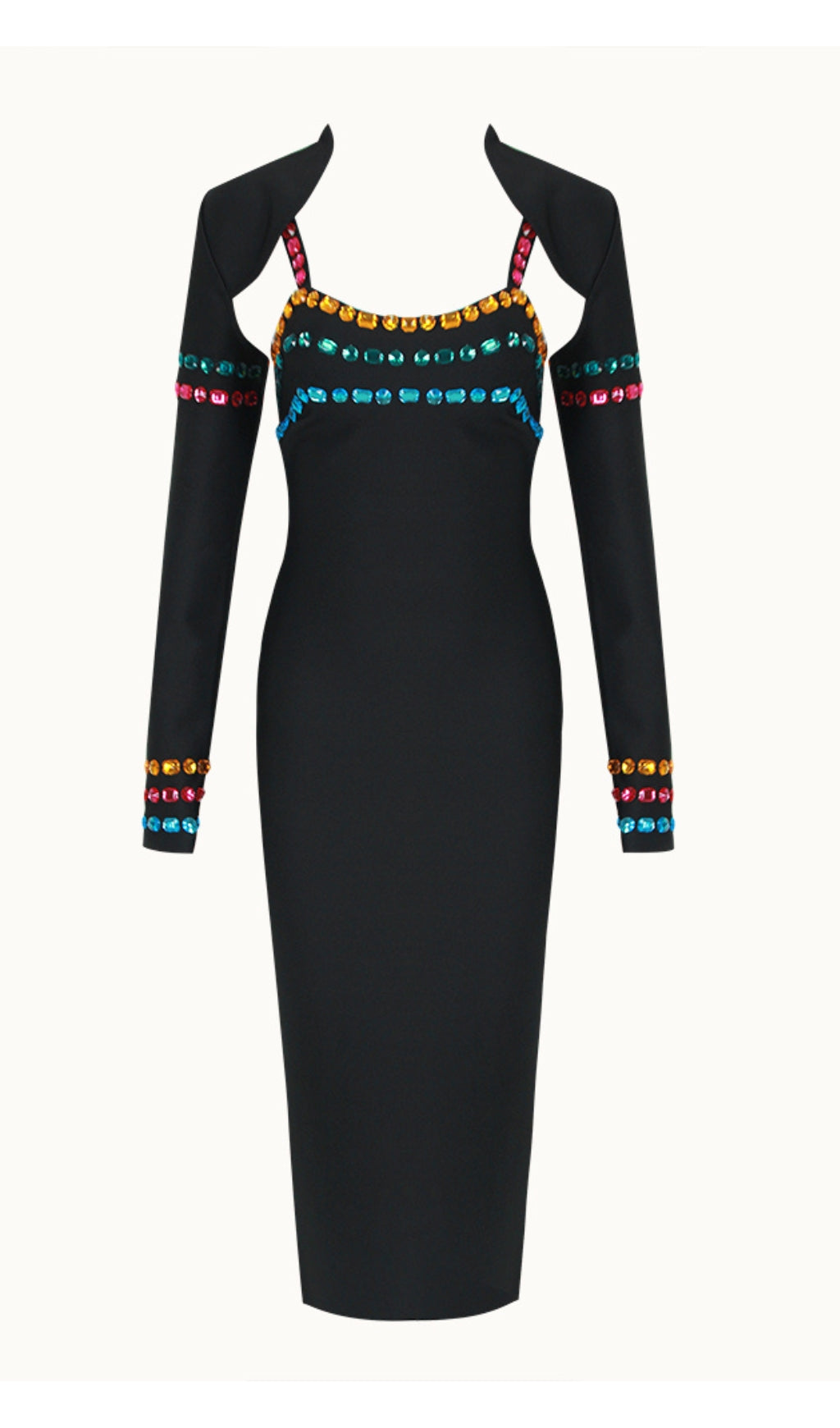2da6c26c0680a9aab00c3b0e10f90fdc.jpeg Fashionslee Women Aeliana Rhinestone Bandage Dress