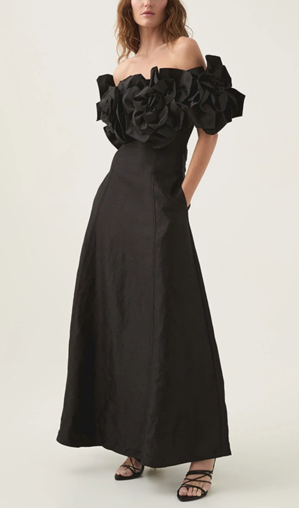 2ee24fe158b8ccf7c3642ec7b5487fe9.jpg Fashionslee Women Chabela Flower Off-Shoulder Maxi Dress