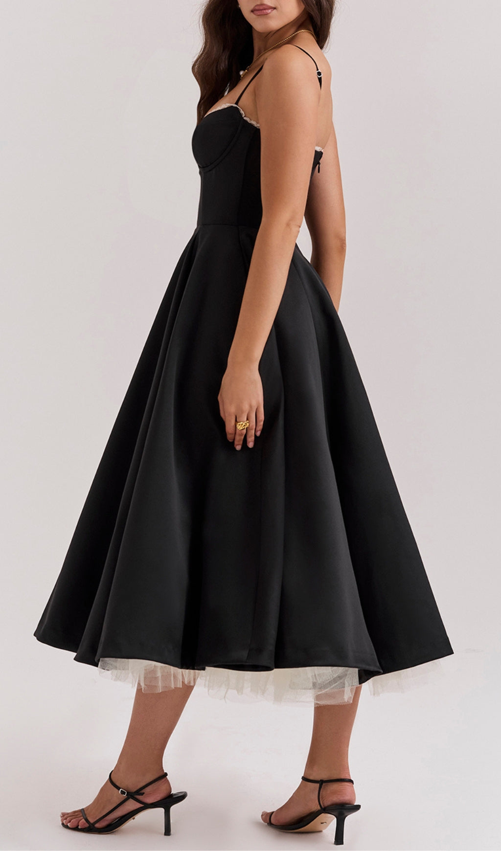 30e5aa418bfe68f7d75304d238df369e.jpeg Fashionslee Women Alodia Black Mesh Hem Midi Dress