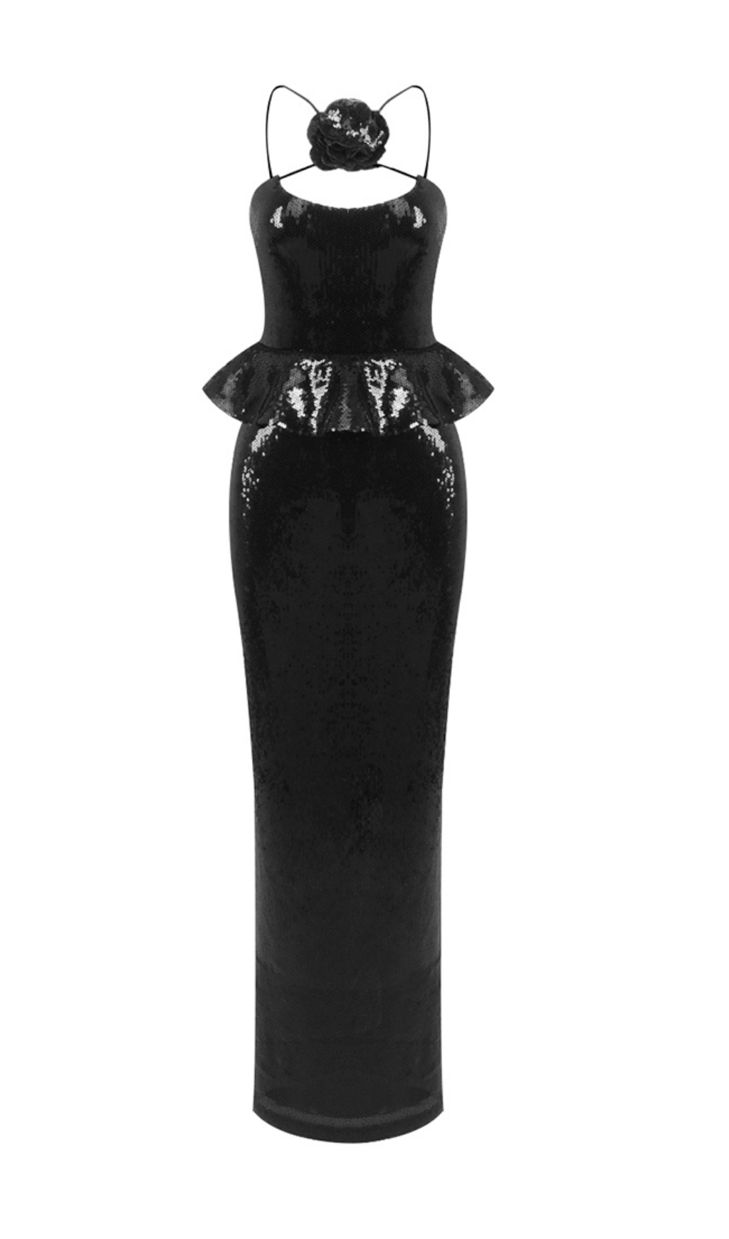 329051a51c83d99b96fabcb5be505b4a.jpg Fashionslee Women Citlali Black Flower Sequin Maxi Dress