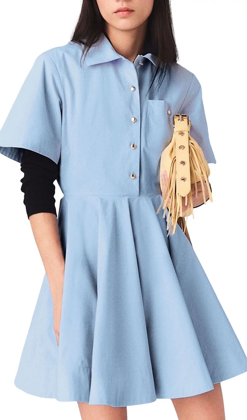 3365c72ab1b84663af9eac67156d9bb2.jpg Fashionslee Women Flared Shirt Dress