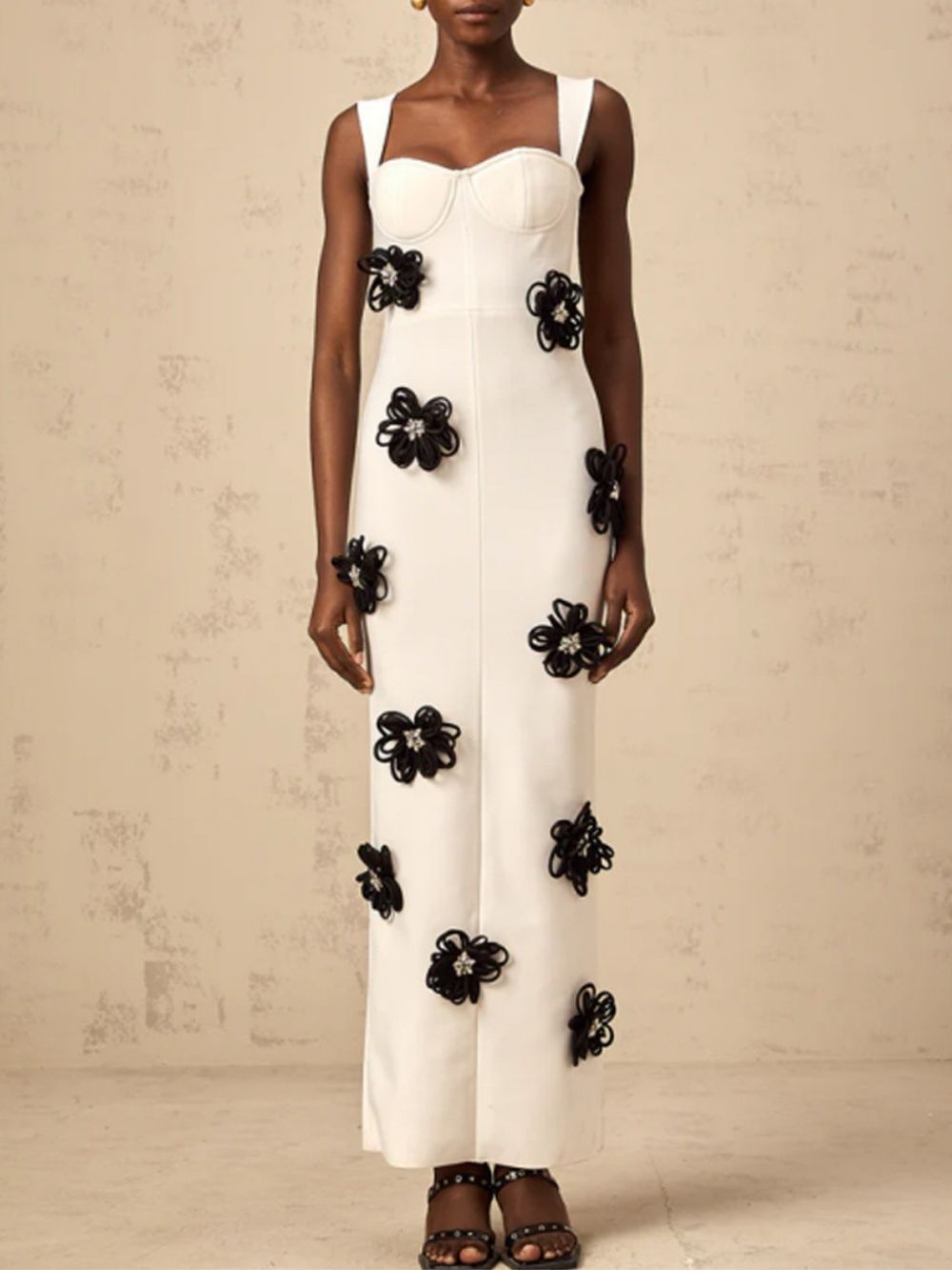 TRENDING FLORAL BANDAGE MAXI DRESS