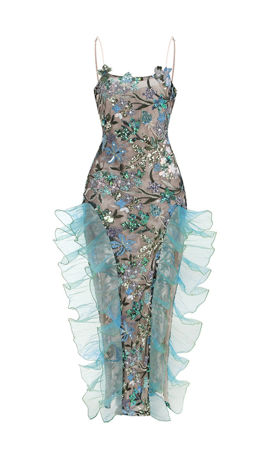 37a4b76d9b63a63bc55f2c6d080981c8.jpeg Fashionslee Women Beth Sequin Flower Embroidery Maxi Dress