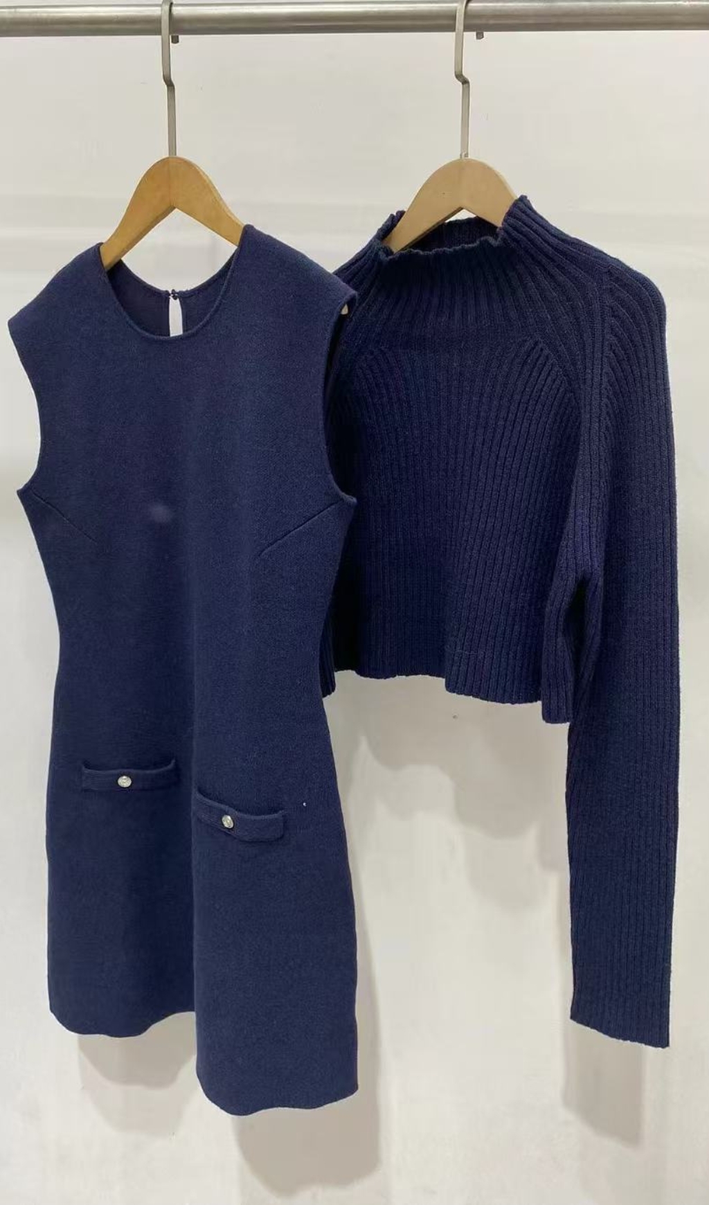 Fashionslee Women Roquette Layered Knit Mini Dress