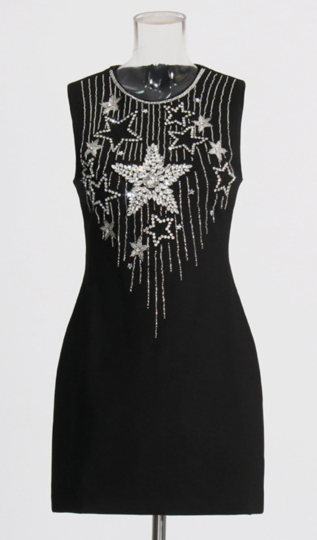 Fashionslee Women Abelia Stars Embroidered Mini Dress
