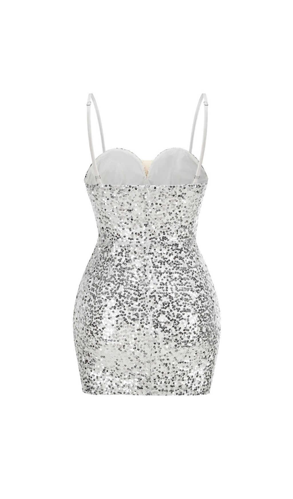 3e3d711904c9e3b078a0044705297115.jpg Fashionslee Women Chumani Silver Crystal Pearl Sequin Mini Dress