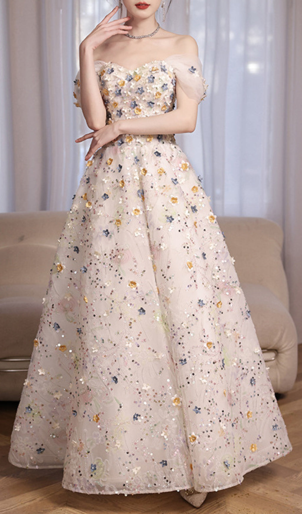 3ecb88804dae9981966285699c453959.jpeg Fashionslee Women Amayah Flower Embellished Maxi Dress