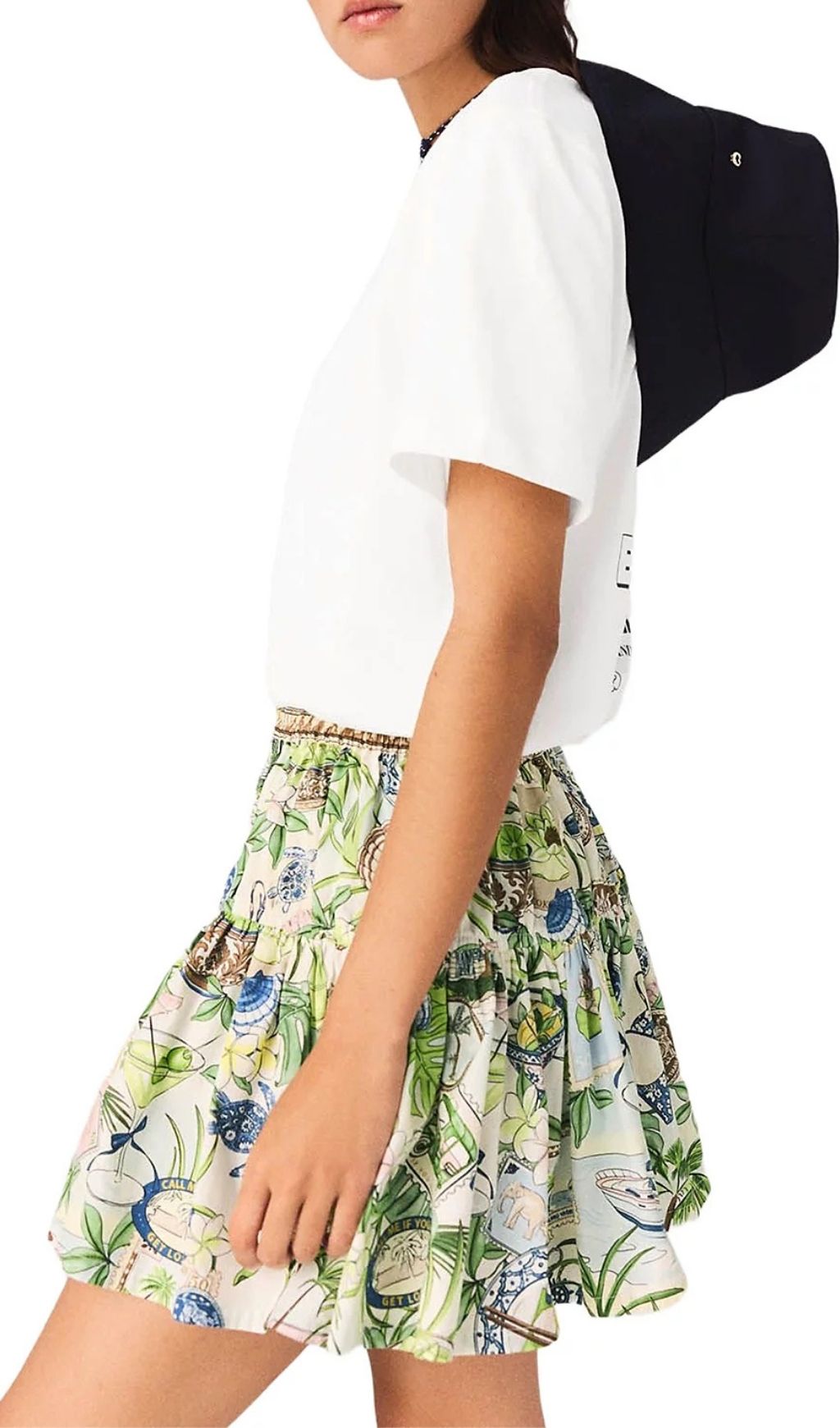 Fashionslee Women Printed Ruffled Skirt