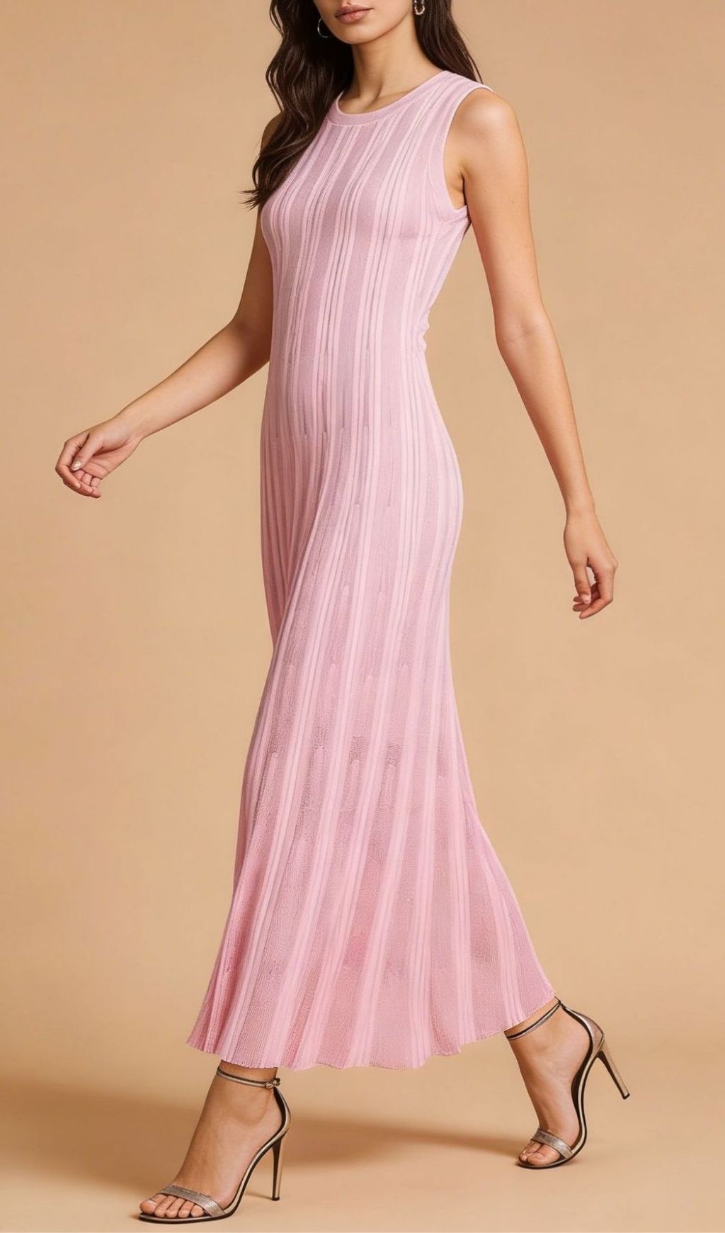 KERRA SLEEVELESS KNIT MIDI DRESS FOR COCKTAIL - OWNCI KERRA SLEEVELESS KNIT MIDI DRESS FOR COCKTAIL - OWNCI