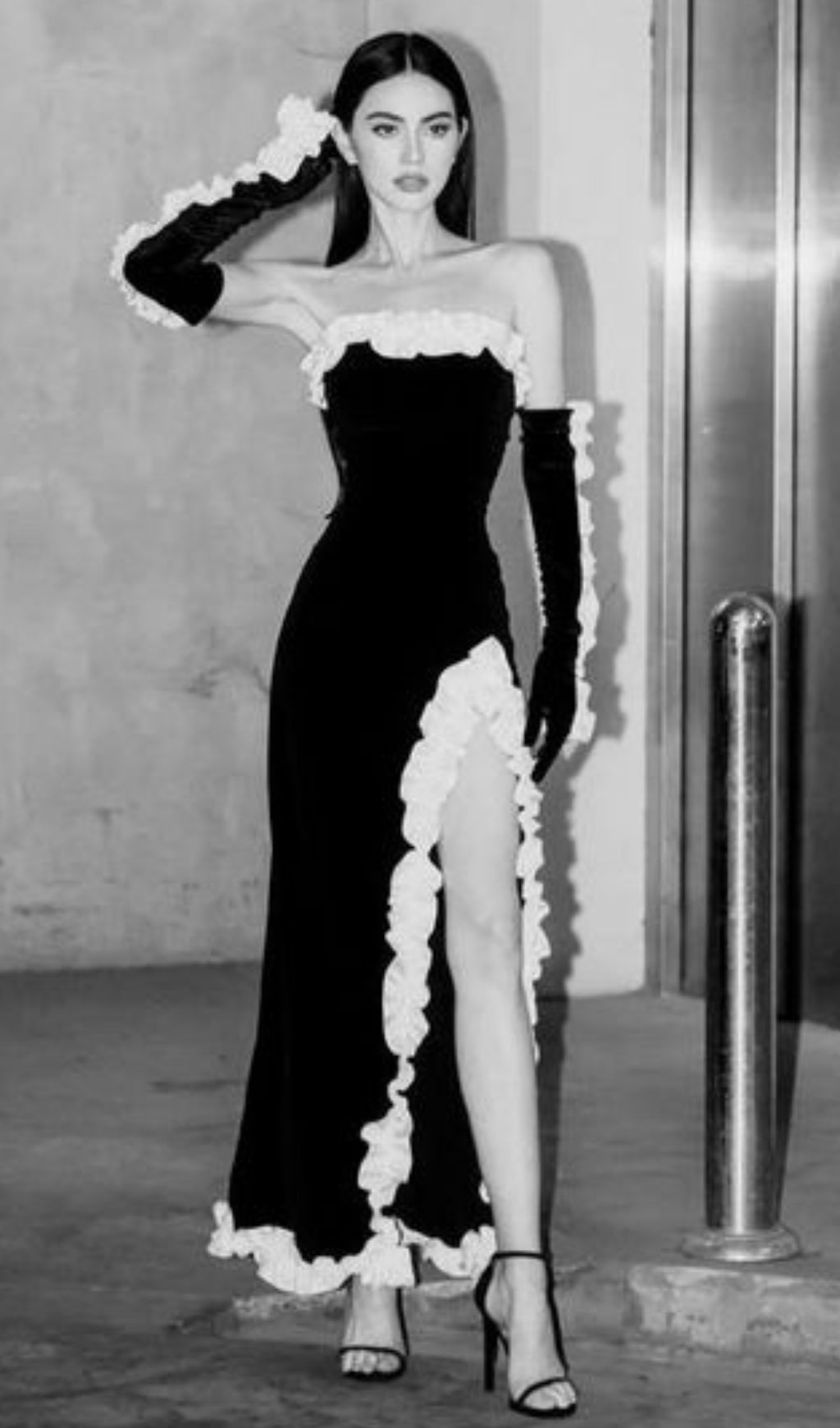 419e446849cf0a93316998bcc4212113.jpeg Fashionslee Women Atica Ruffle Split Maxi Dress