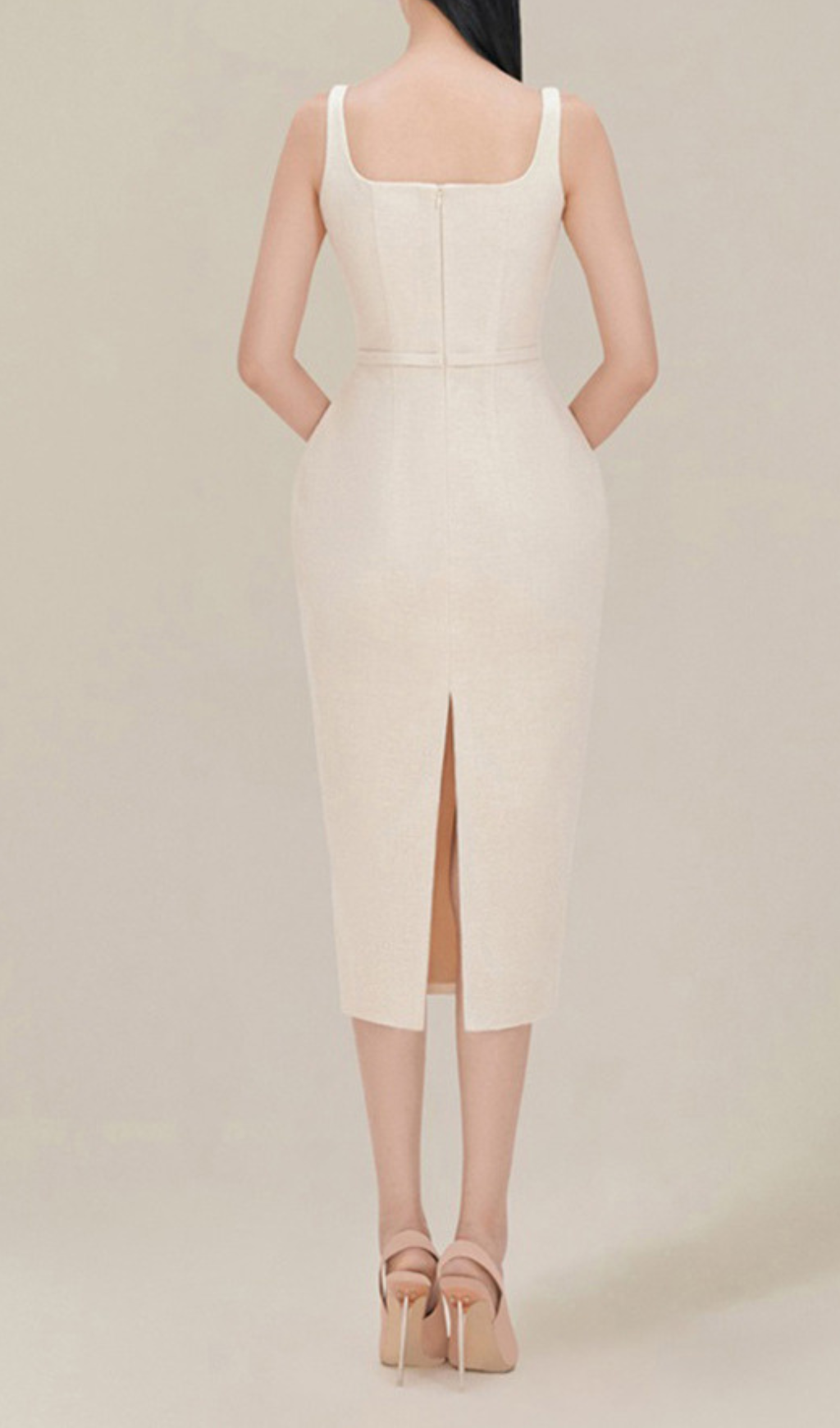 4301e7f2557229c2d68c28c28807fbbd.png Fashionslee Women Alessandria Machine Embroidery Strap Hip Midi Dress