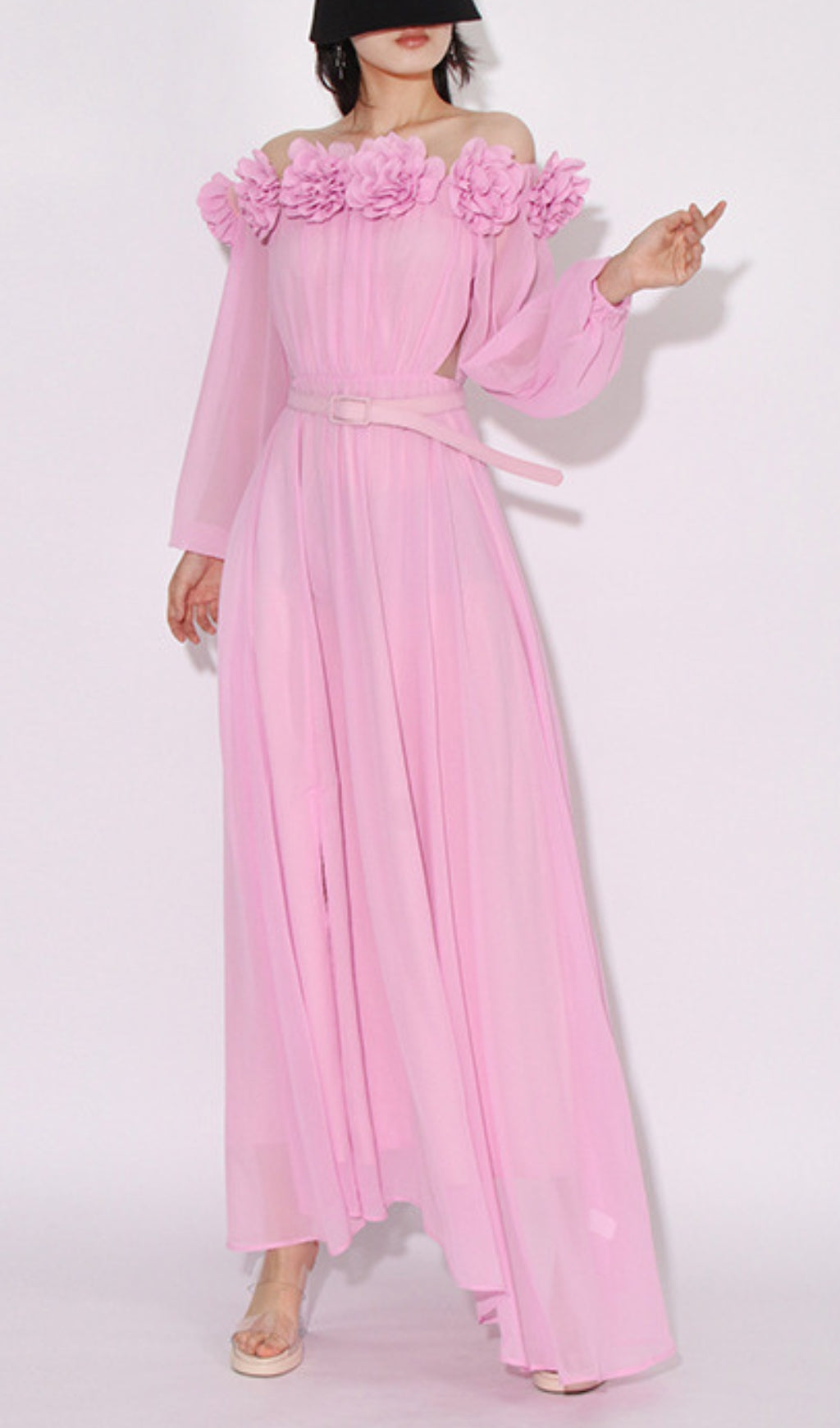 43b57a74b5223d843203b66401d751cb.jpeg Fashionslee Women Ascella Flower Shoulder Maxi Dress