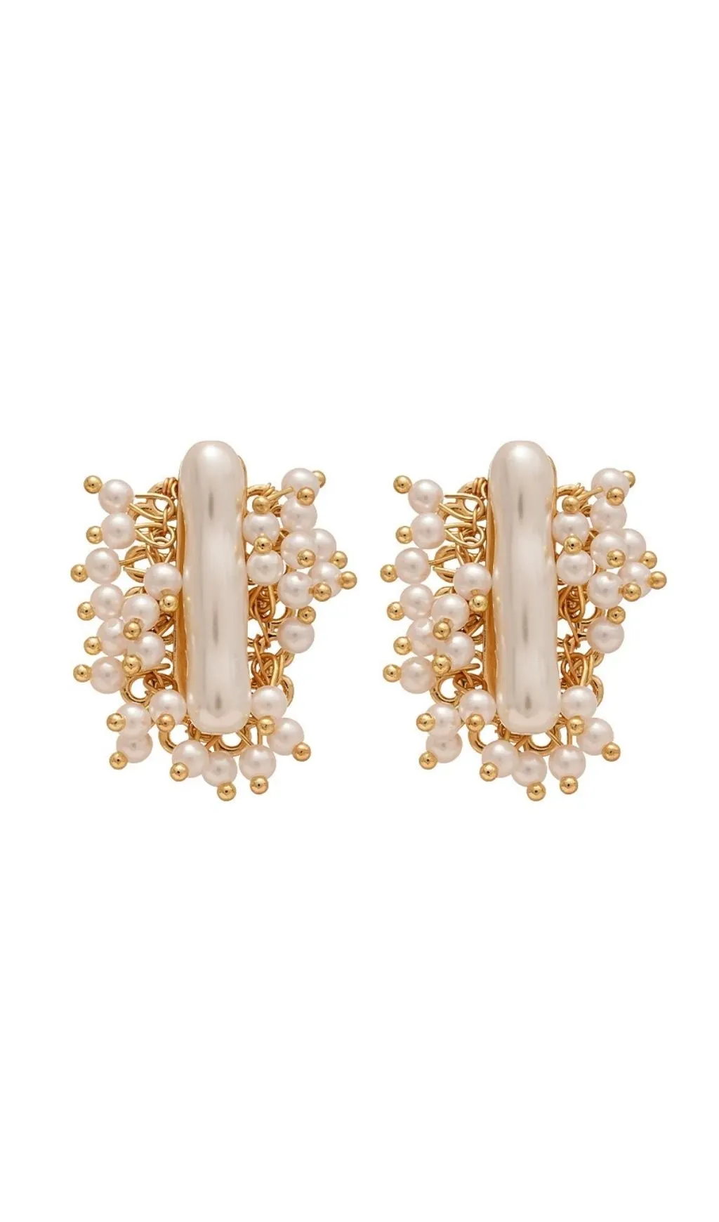 IMITATION PEARL CLUSTER EARRINGS FOR WEDDING PARTY