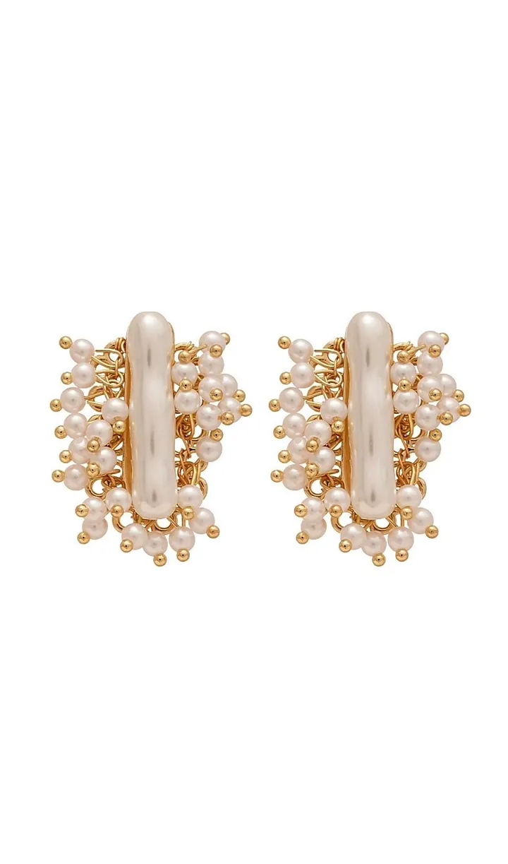 IMITATION PEARL CLUSTER EARRINGS FOR WEDDING PARTY