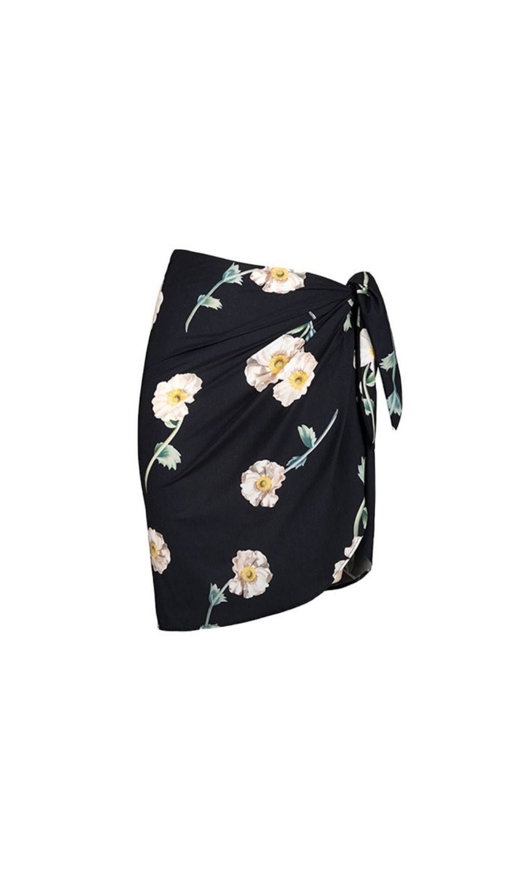 43fa4d816d80aed99d07eee1c15ad017.jpg Fashionslee Women Kristjana Black Flower One-Piece Swimsuit & Sarong