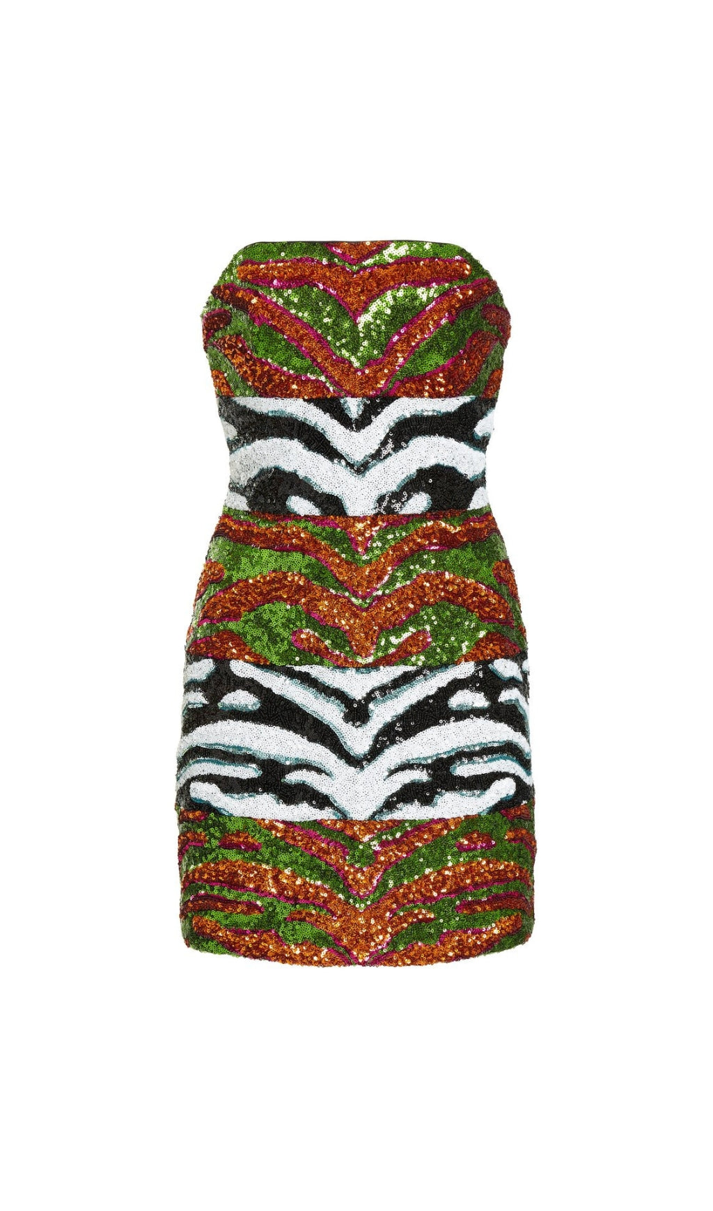 446e47d617cecae78bbef733003fcebc.jpeg Fashionslee Women Alora Strapless Print Sequin Mini Dress