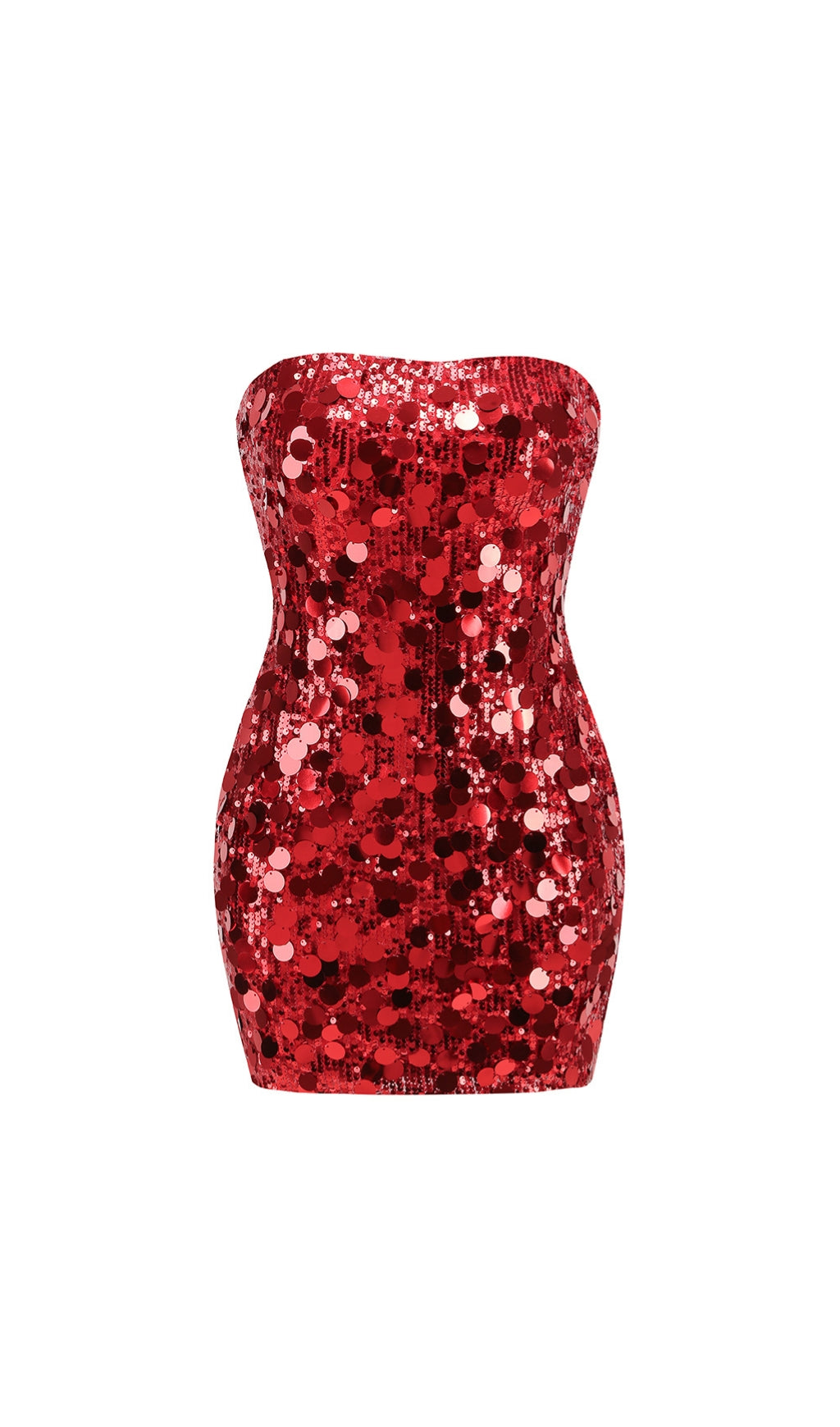 4530d4a61ac5ed7540dc1aff9387837a.jpeg Fashionslee Women Almaas Red Sequin Mini Dress