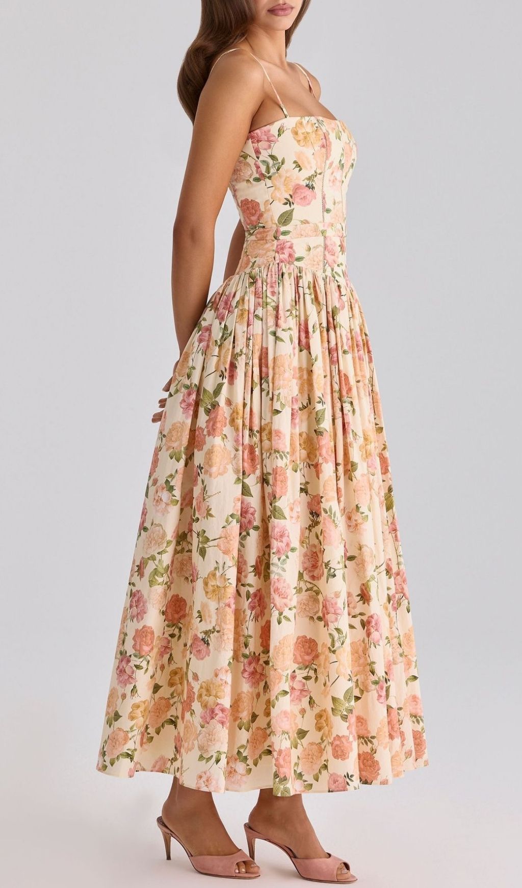 457bd225915d6bbe284d40815aeb65a0.jpg Fashionslee Women Laray Strappy Floral Maxi Dress