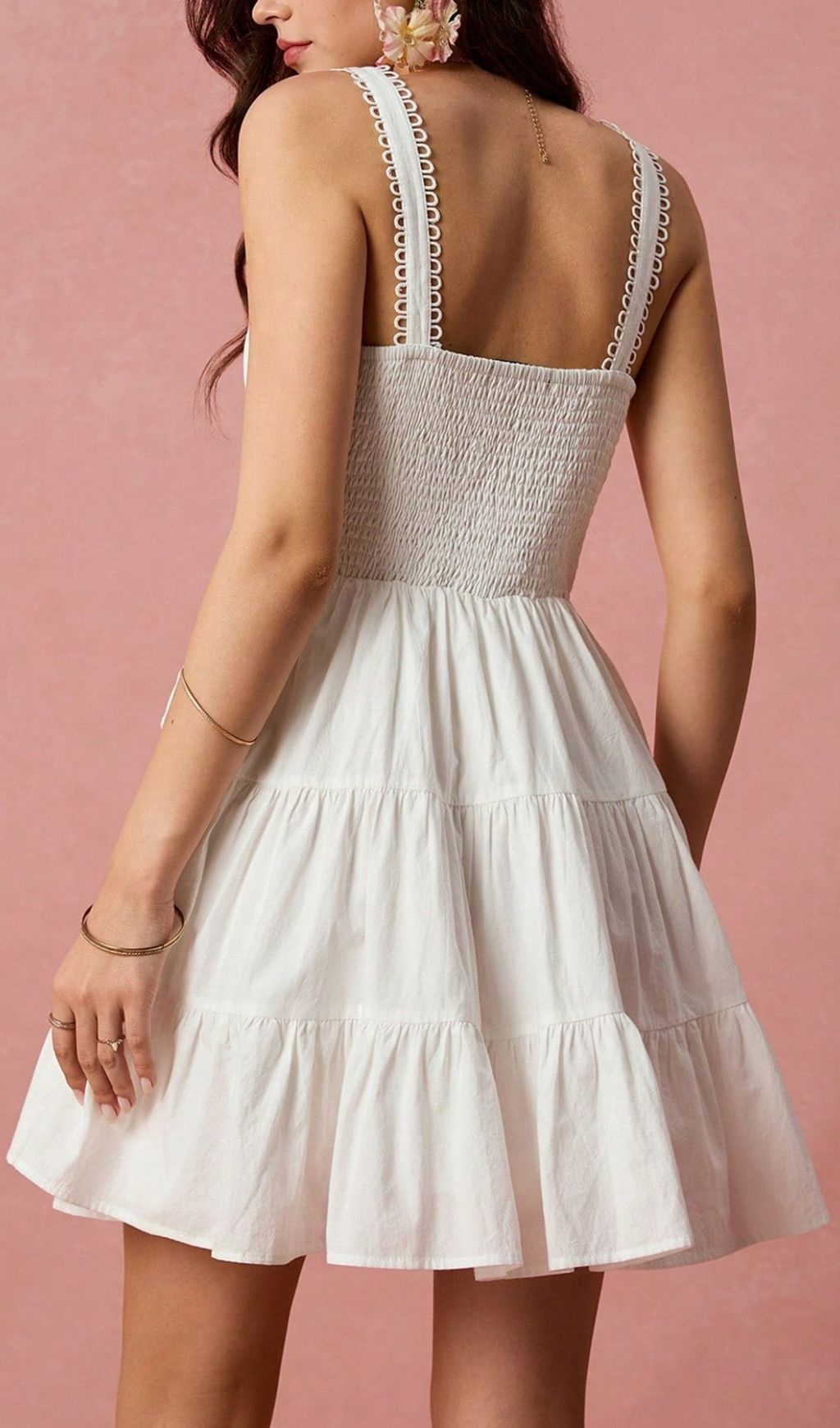 4690b02d9e438c674927b5c15a77ef68.jpg Fashionslee Women Landy White Pleated Mini Dress