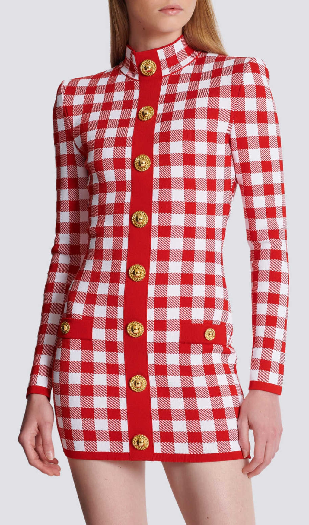 Fashionslee Women Brantley Red Long Sleeve Mini Dress