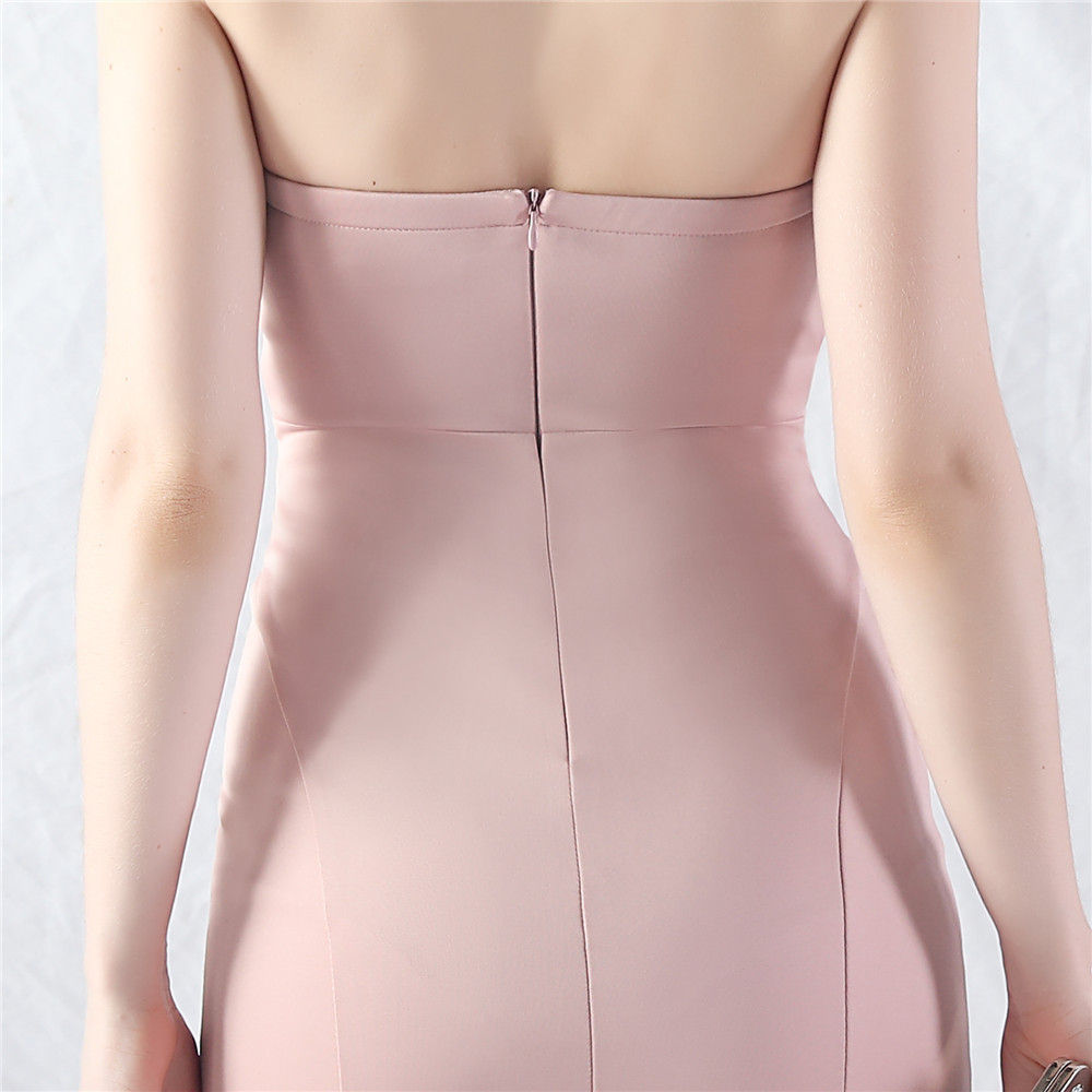 4936922c646ecbb219a7fde24ab165c6.jpg Fashionslee Women Chrina Pink Strapless Ruched Maxi Dress