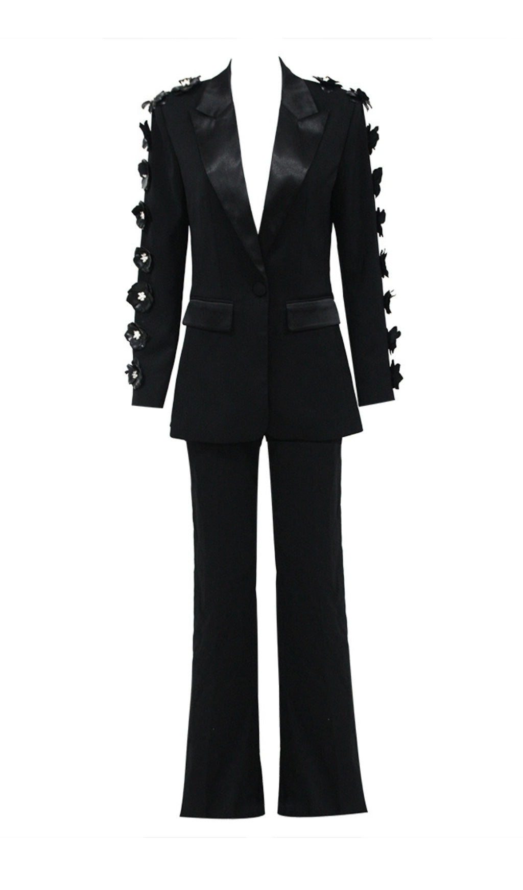 4a2f3df7b68e63551634c6a9a2142ec3.jpeg Fashionslee Women Arleta Flower Embellished Blazer Set