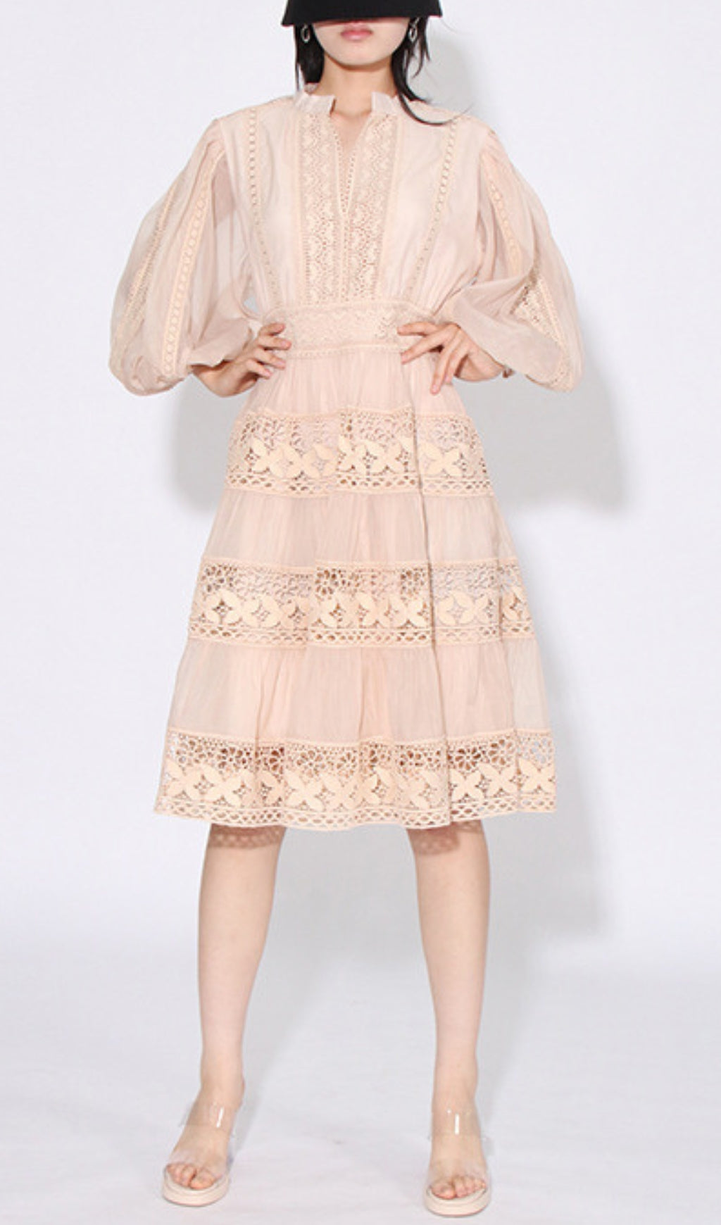 4a6599df3233dadcf82729df390ed2a3.jpeg Fashionslee Women Astrea Puff Sleeve Embroidery Mini Dress