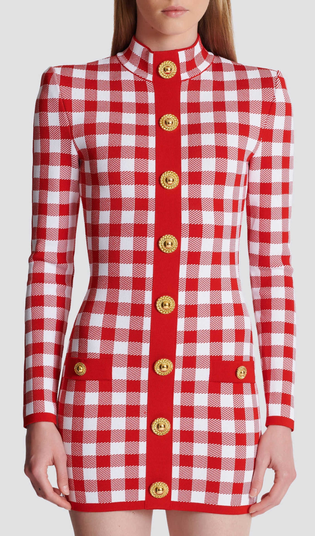 Fashionslee Women Brantley Red Long Sleeve Mini Dress