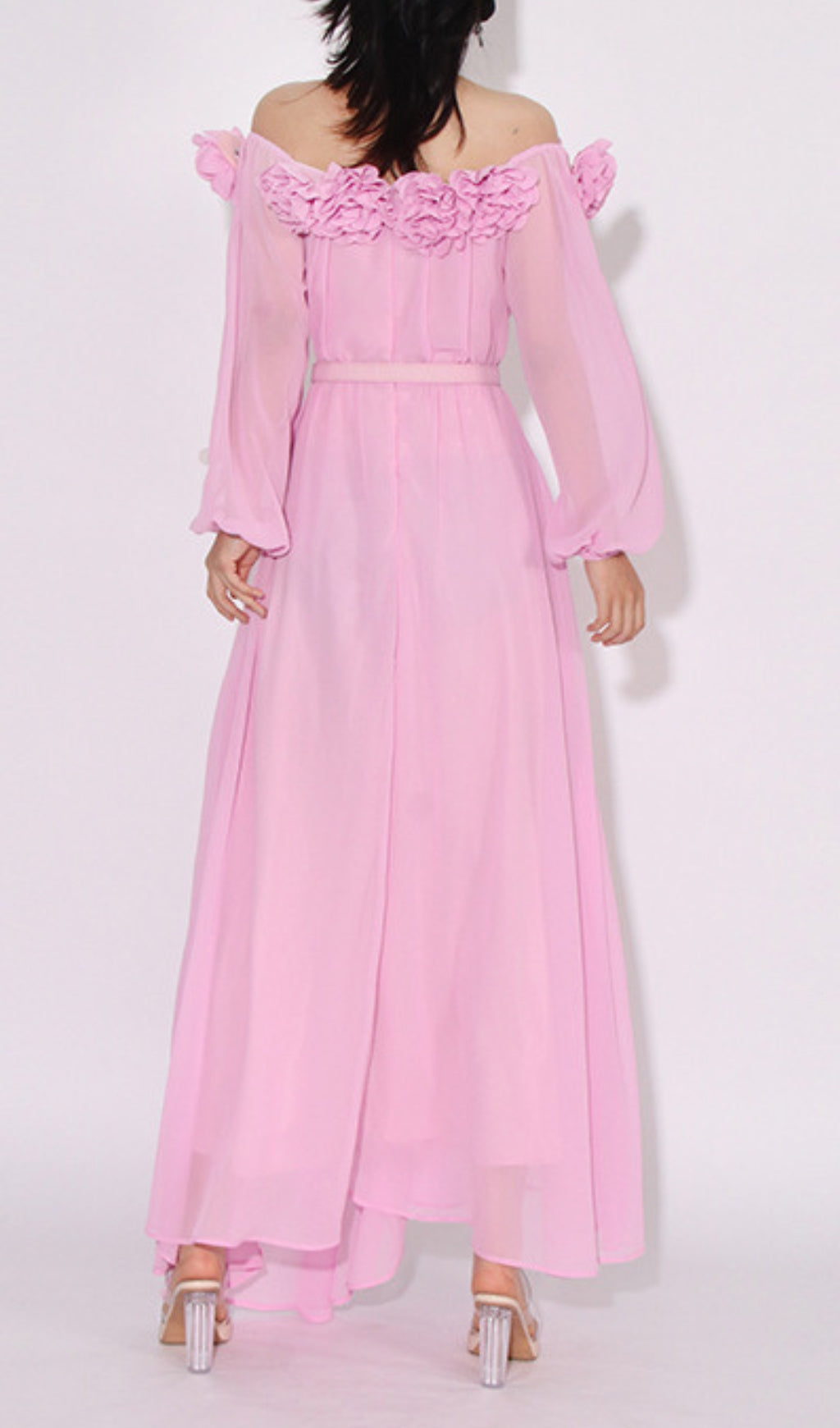 4c1e50556d4f19dd9efc26d77a8570a2.jpeg Fashionslee Women Ascella Flower Shoulder Maxi Dress