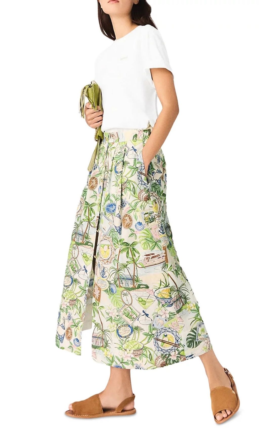 4d4f528621b1ab7baacfe8760a36f763.jpg Fashionslee Women Printed Maxi Skirt with Shorts