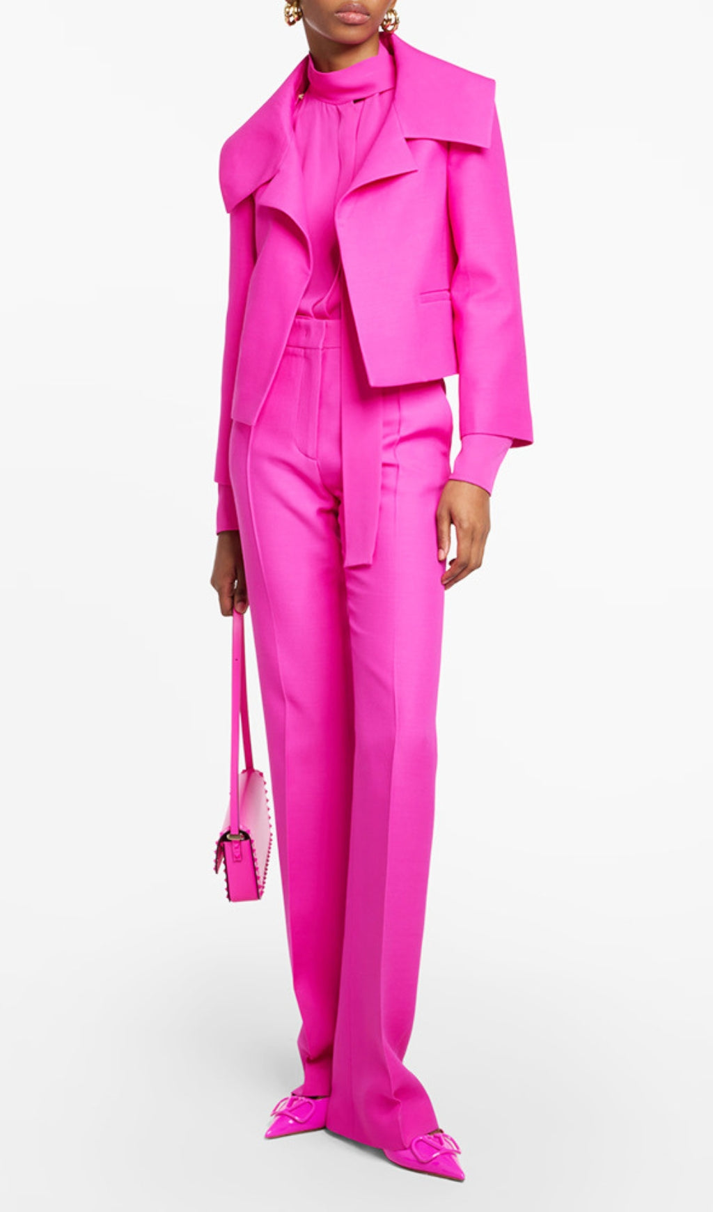Fashionslee Women Aubrielle Pink Two-Piece Suit