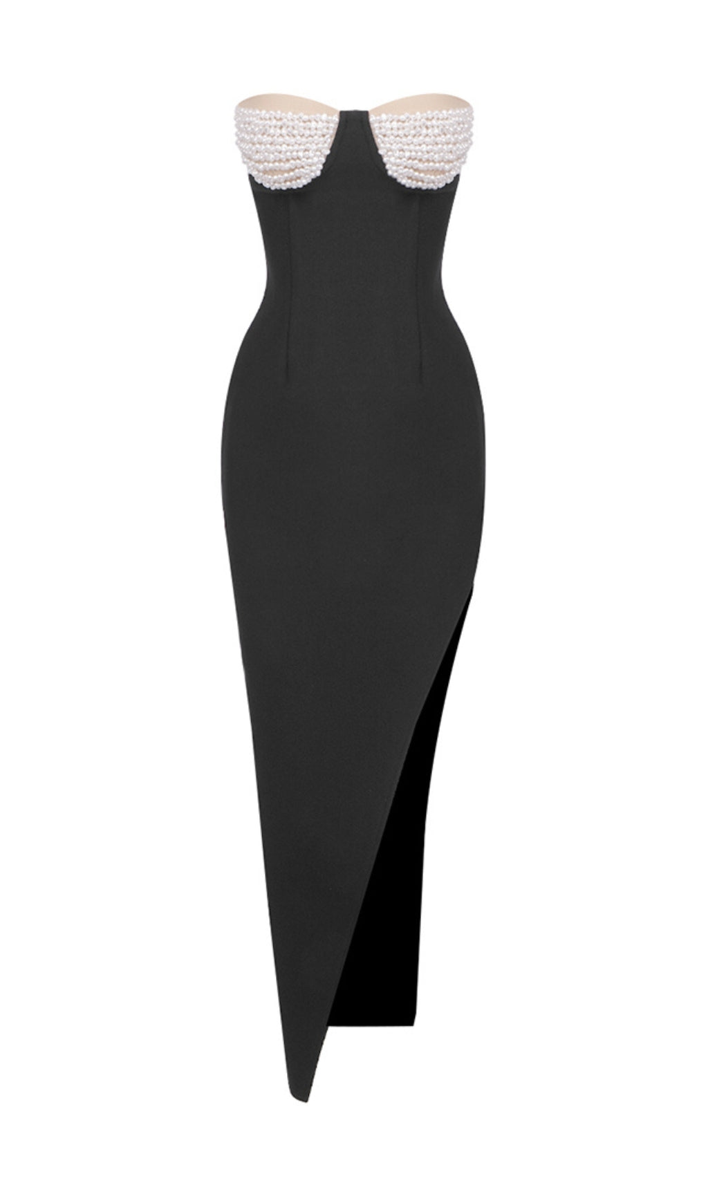 4e701ea60ce421c67833991672473948.jpeg Fashionslee Women Alizeh Black Pearl Embellished Maxi Dress