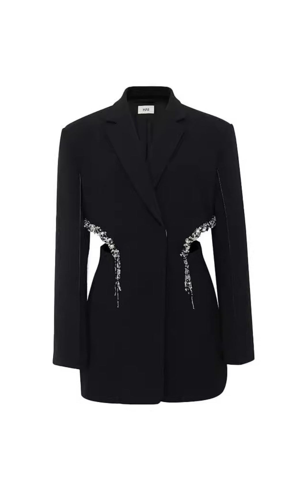 Fashionslee Women Brenna Diamond Cutout Mini Blazer Dress