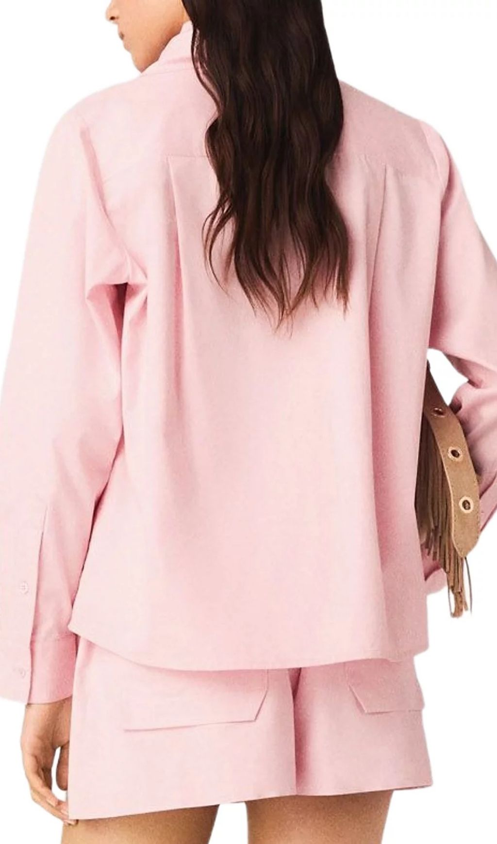 Fashionslee Women Cionea Removable Scarf Shirt
