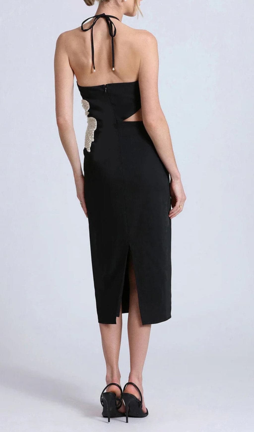 Fashionslee Women Babette Flower Cotout Bandage Midi Dress