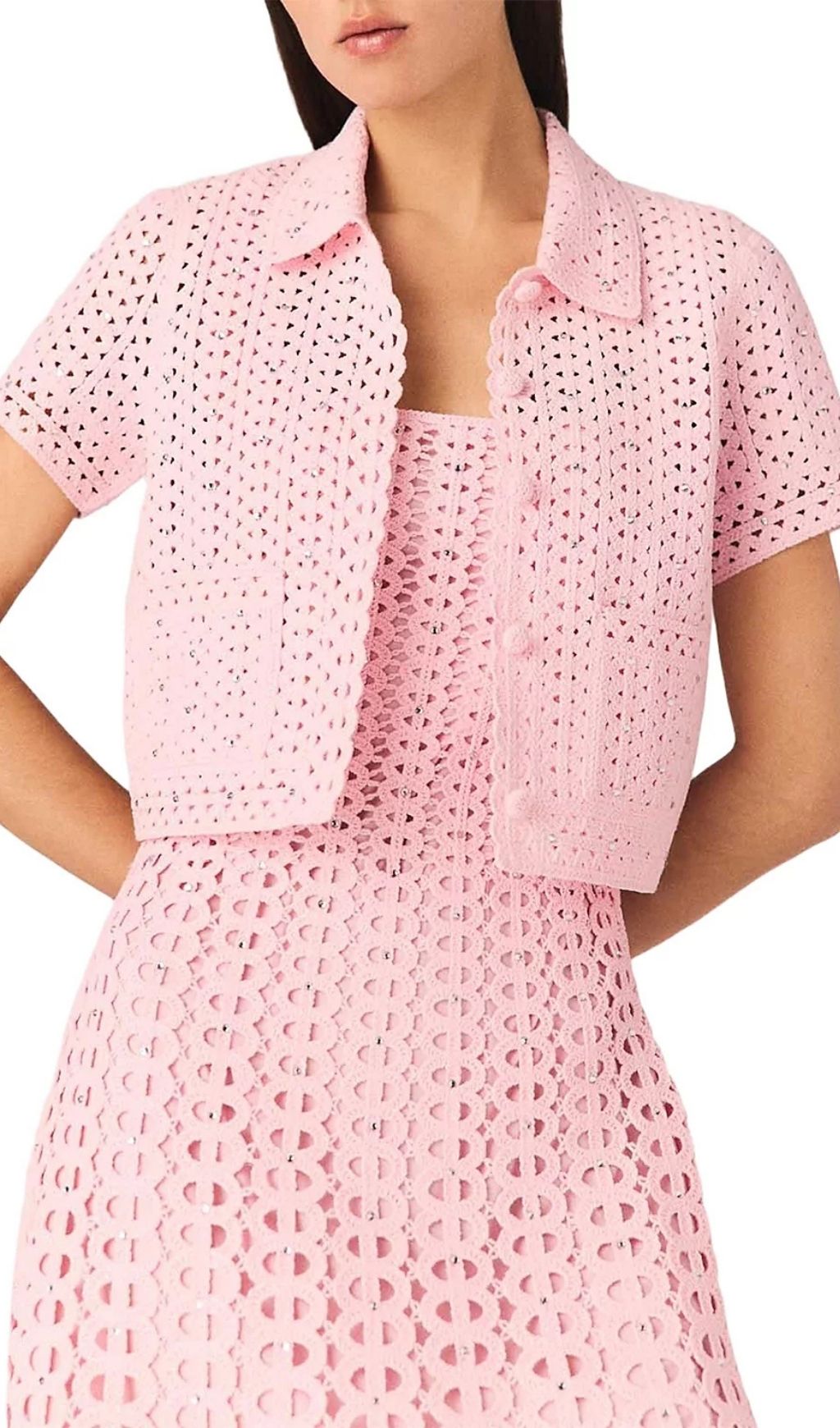 569e172d1a10d89417edc6c7f7dda45f.jpg Fashionslee Women Mykinga Rhinestone Crochet Cardigan