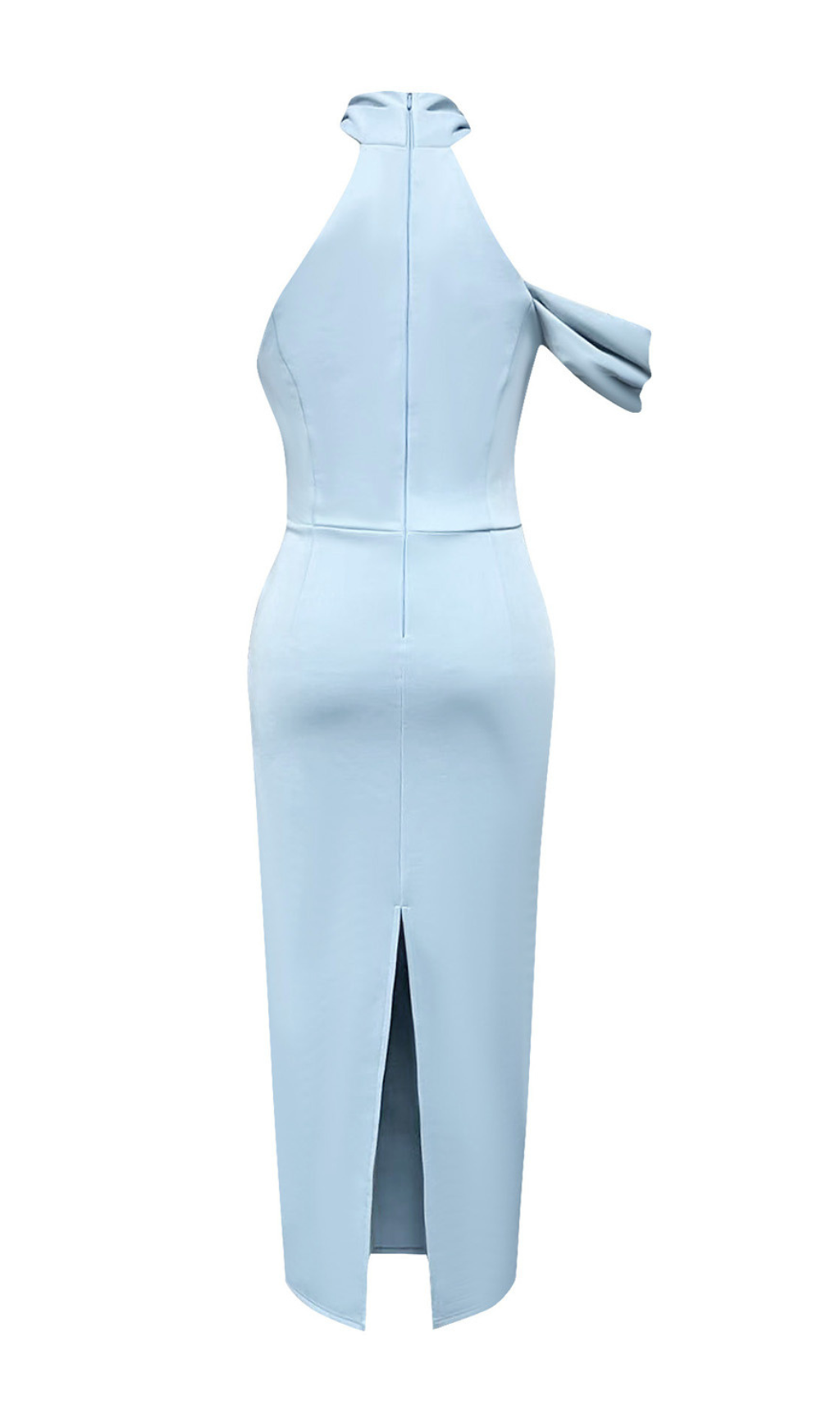 VIRAL BLUE CROSS HALTER MAXI DRESS - OWNCI VIRAL BLUE CROSS HALTER MAXI DRESS - OWNCI
