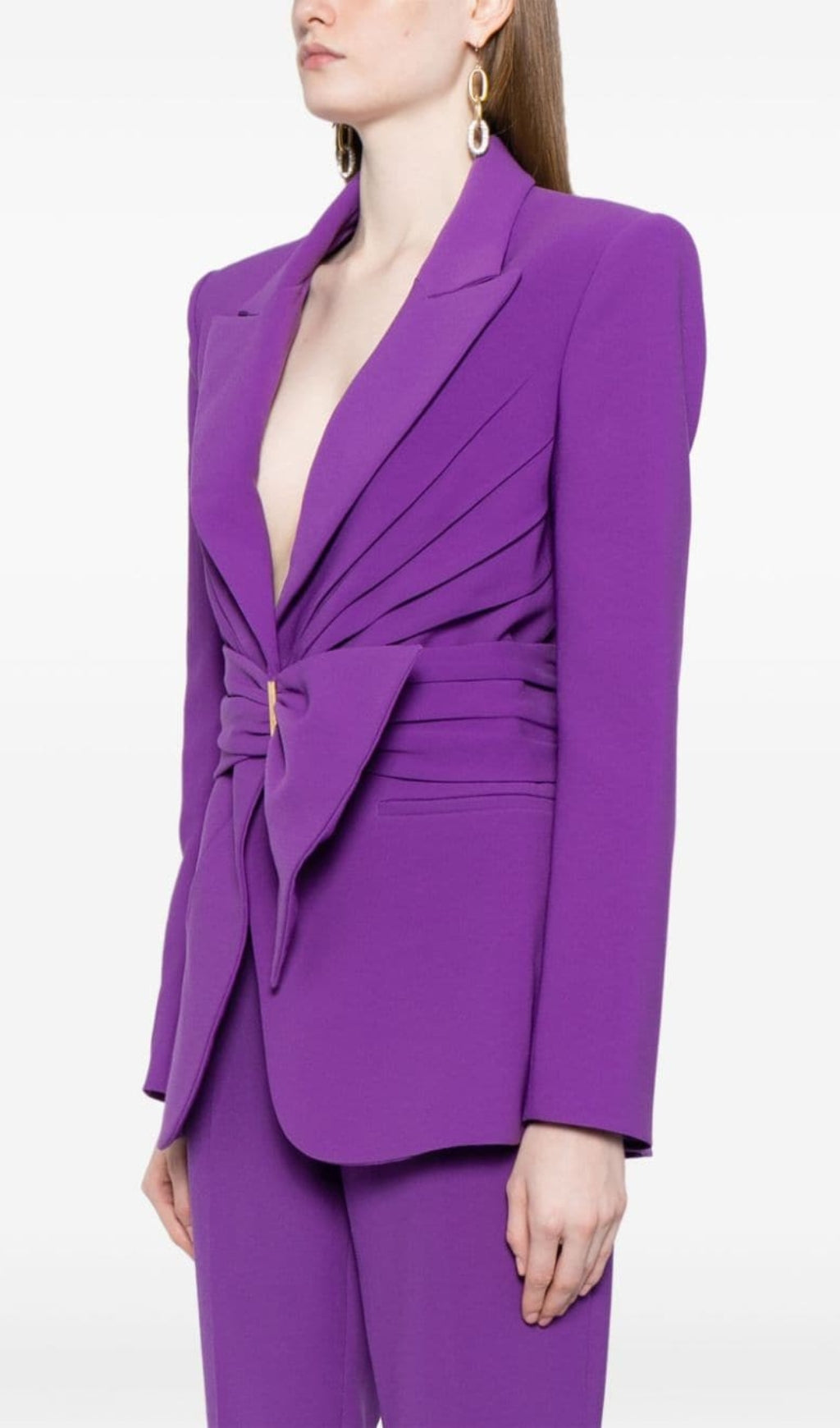 TRENDING PURPLE BELTED BLAZER SUIT - OWNCI TRENDING PURPLE BELTED BLAZER SUIT - OWNCI