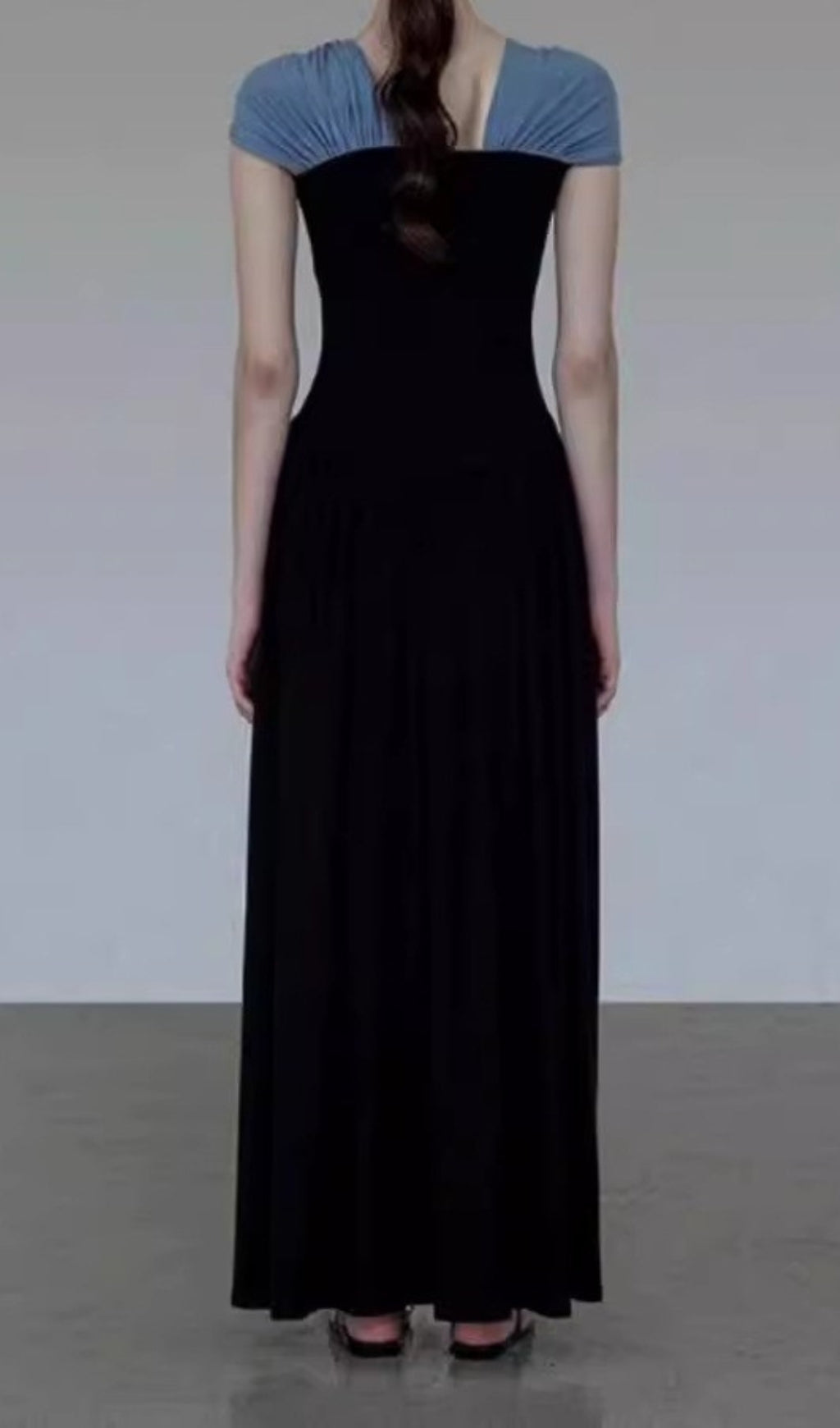 Fashionslee Women Aurai Contrast Color Knit Maxi Dress