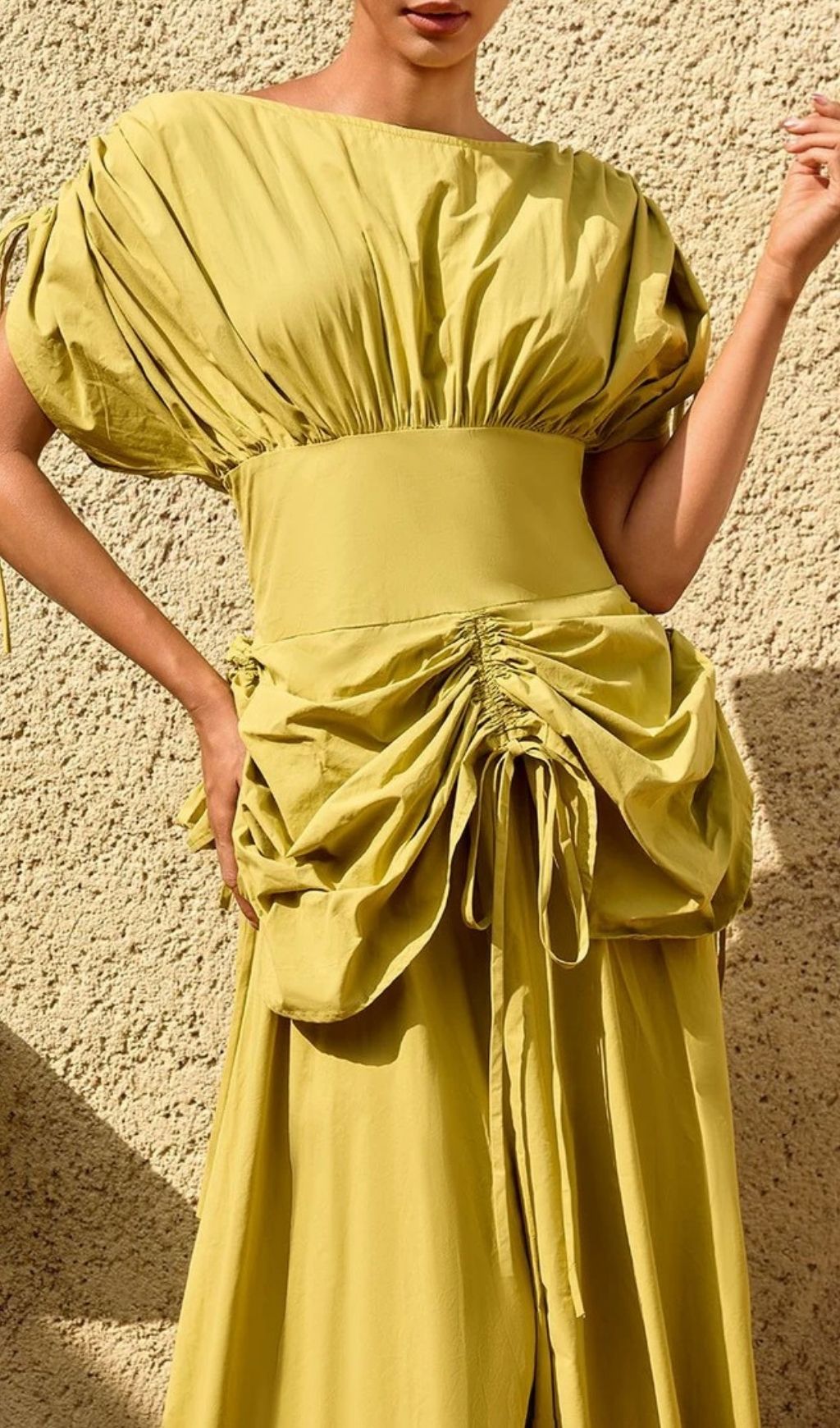 59565e498c5e7daacd4759c0fea75a79.jpg Fashionslee Women Alderyn Drawstring Maxi Dress
