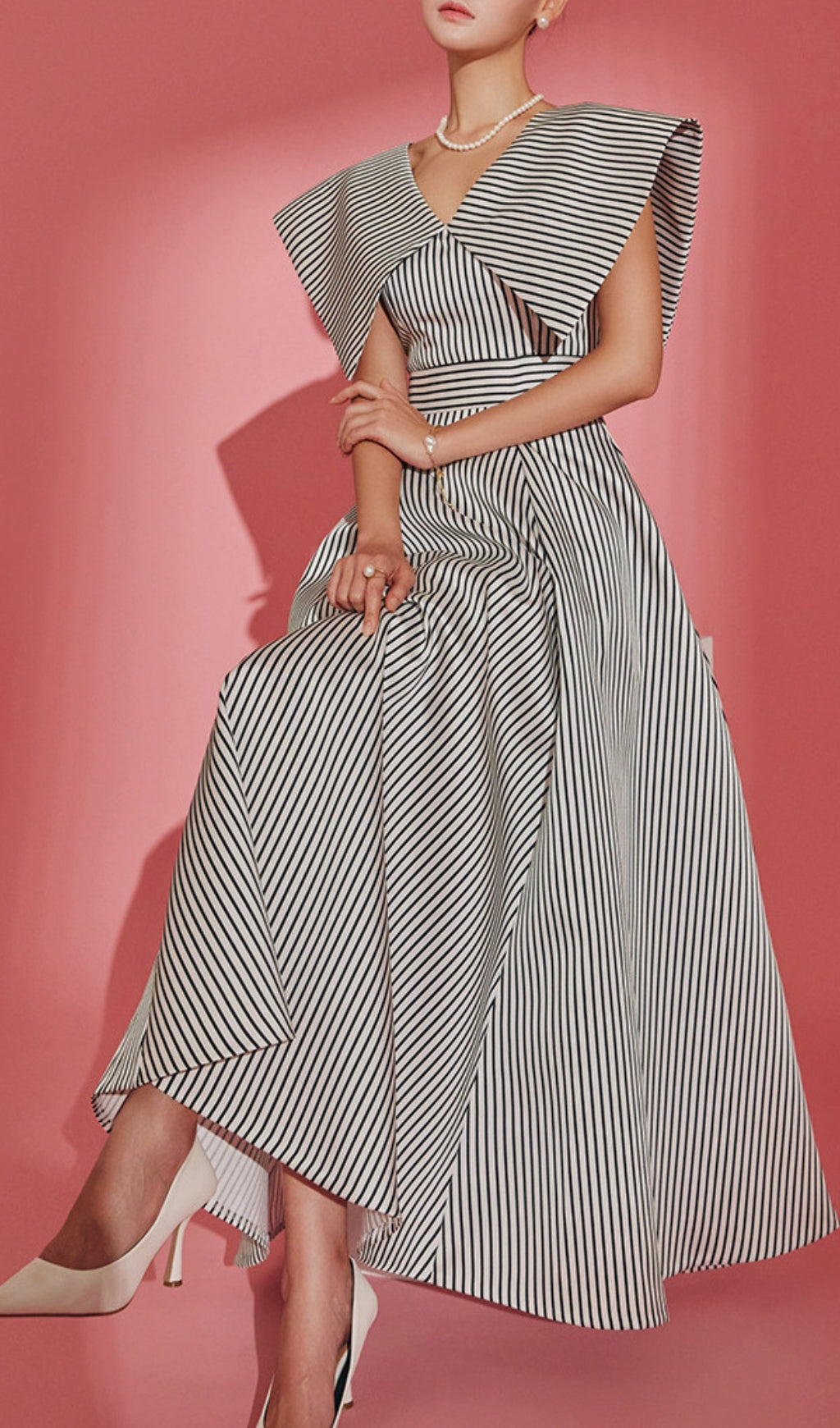 5a7a4b8778e890983341556abb5cac7b.jpeg Fashionslee Women Arama Stripes Maxi Dress