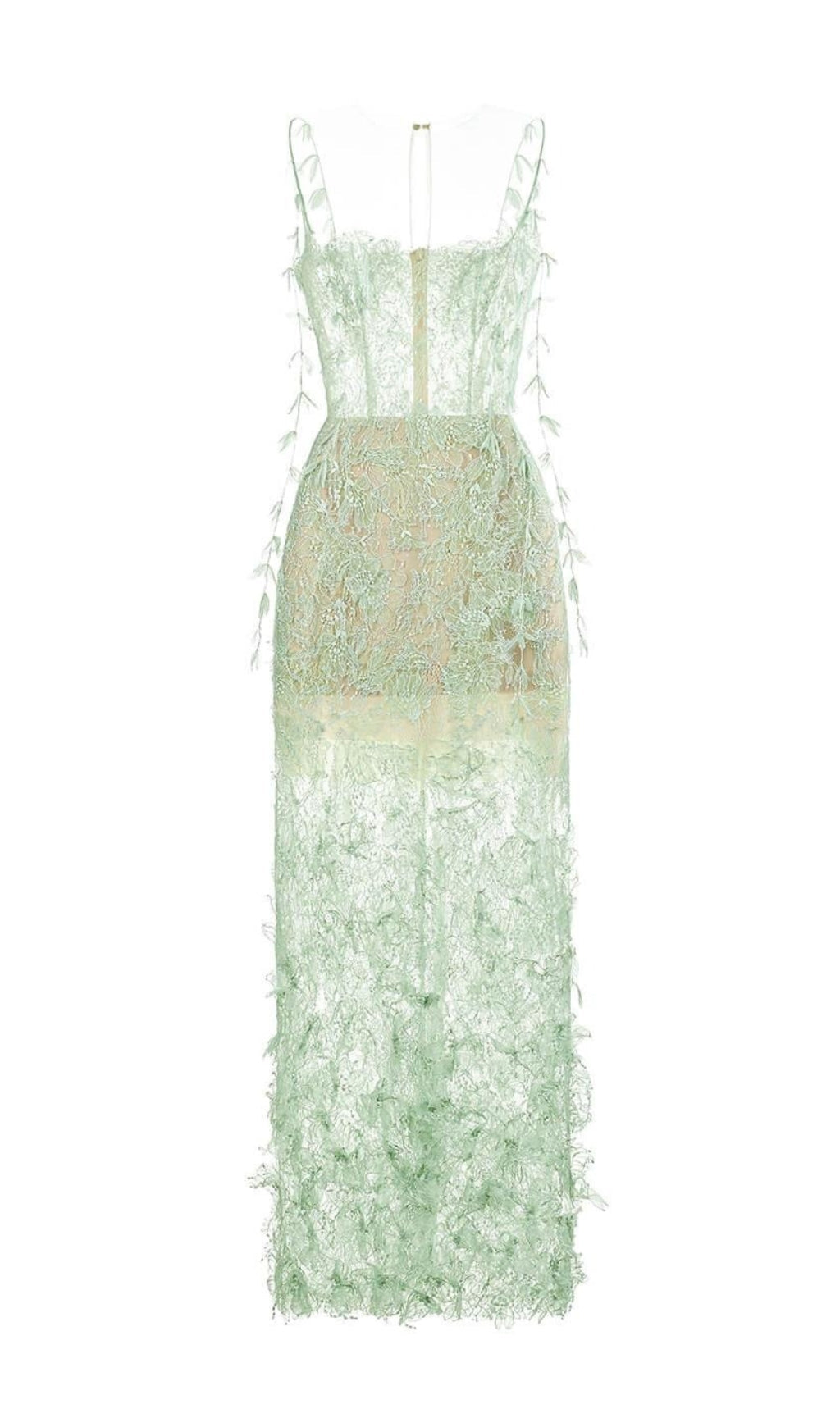 5b2113fa399dbcd2c019a1c6c1f0b33e.jpeg Fashionslee Women Argo Green Bead Lace Pencil Dress