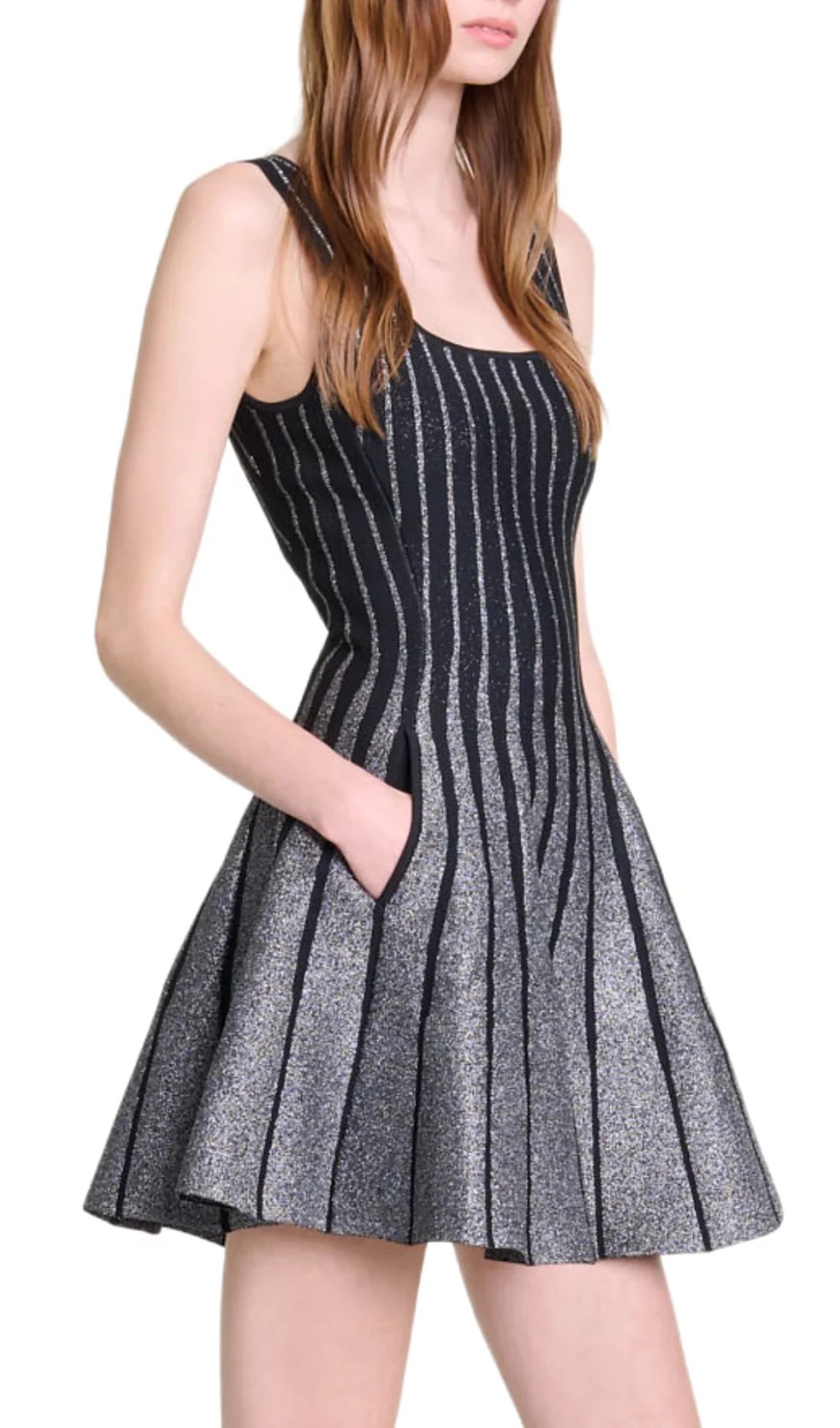 5bc9b957b59daf81328854fd03cec1a5.jpg Fashionslee Women Russella Glitter Stripe Dress