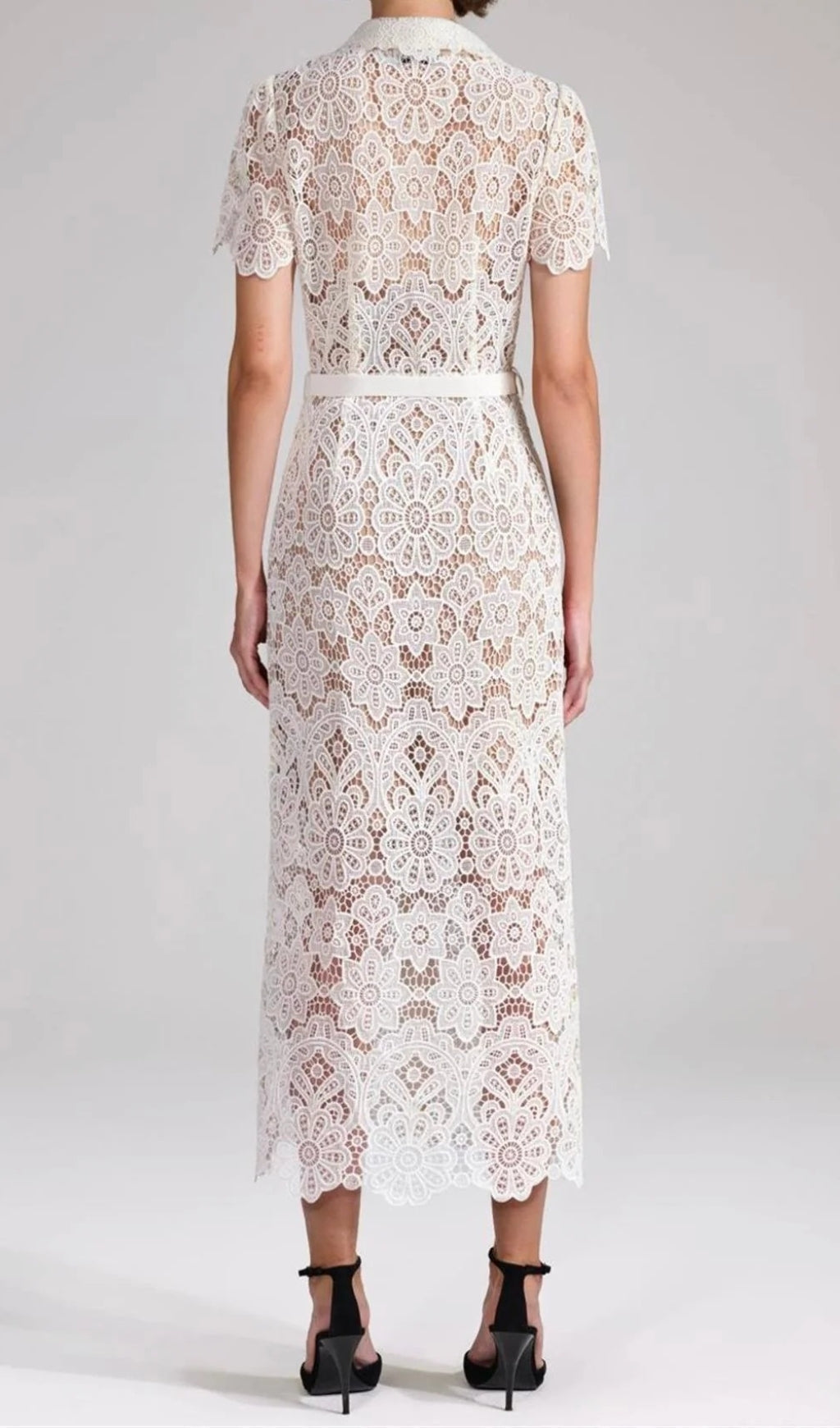 Fashionslee Women Annelore White Lace Dress