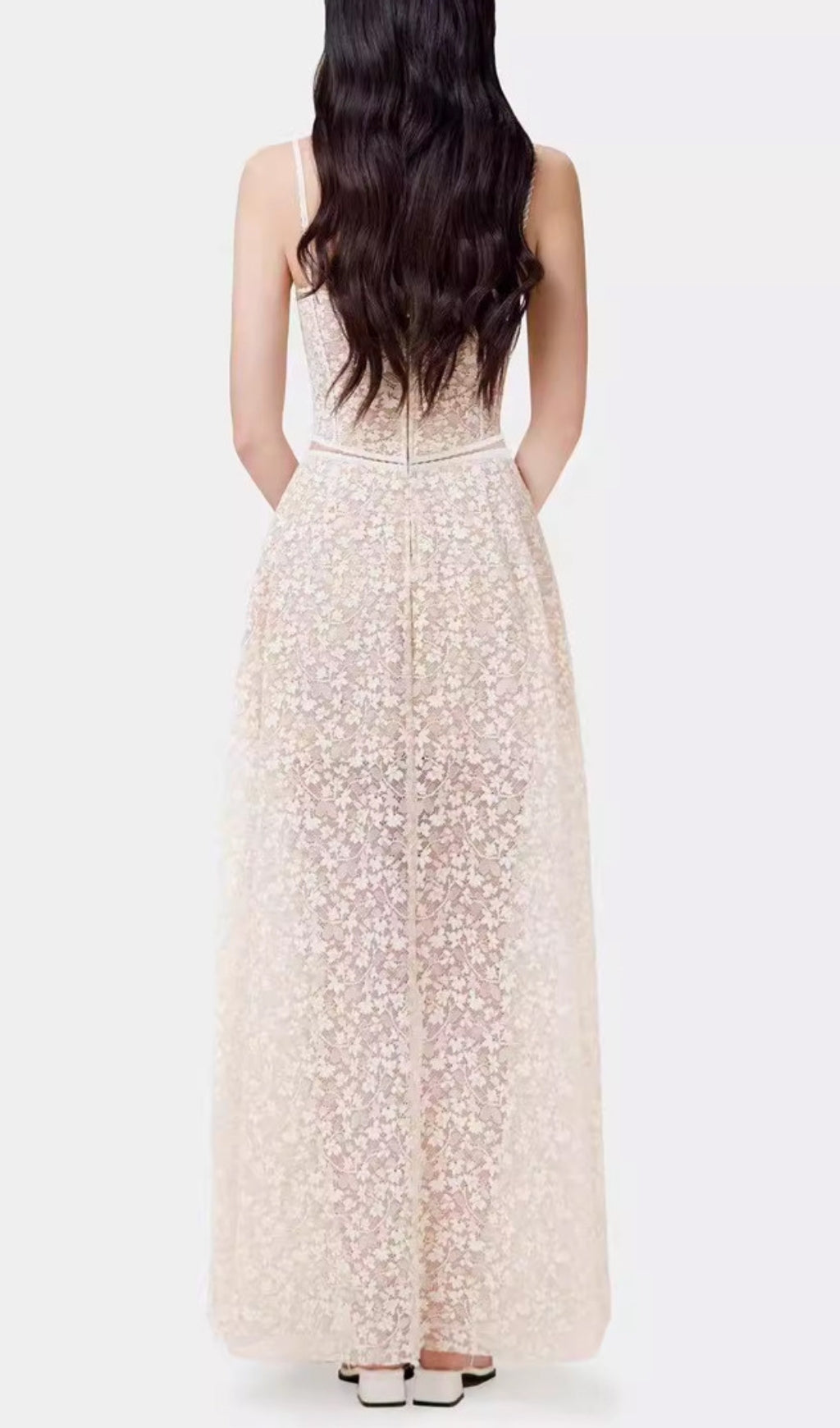 Fashionslee Women Albinia Floral Corset Maxi Dress