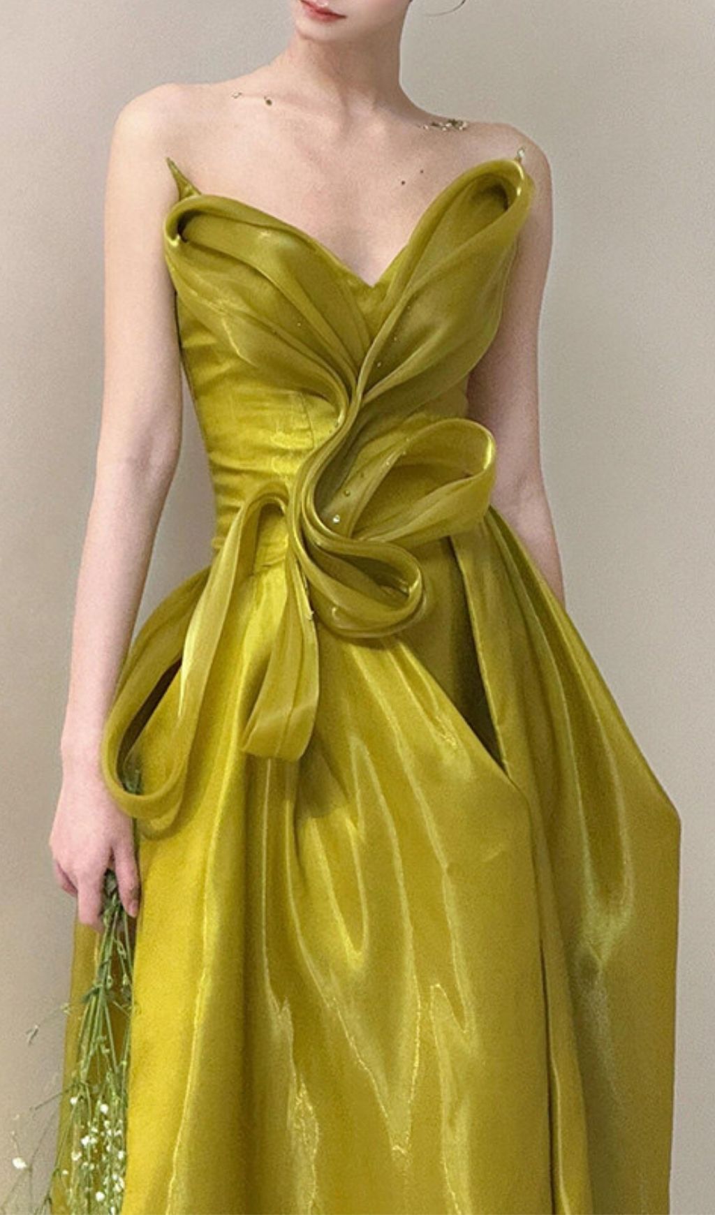 61f875a34fab6111595df1740c877e78.jpg Fashionslee Women Kulya Green Strapless Maxi Dress