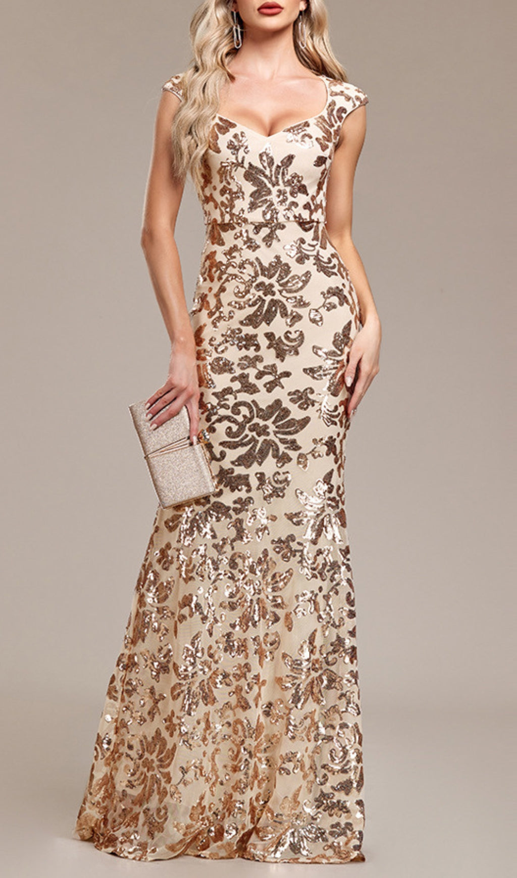 Fashionslee Women Arzilla Sequin Gown